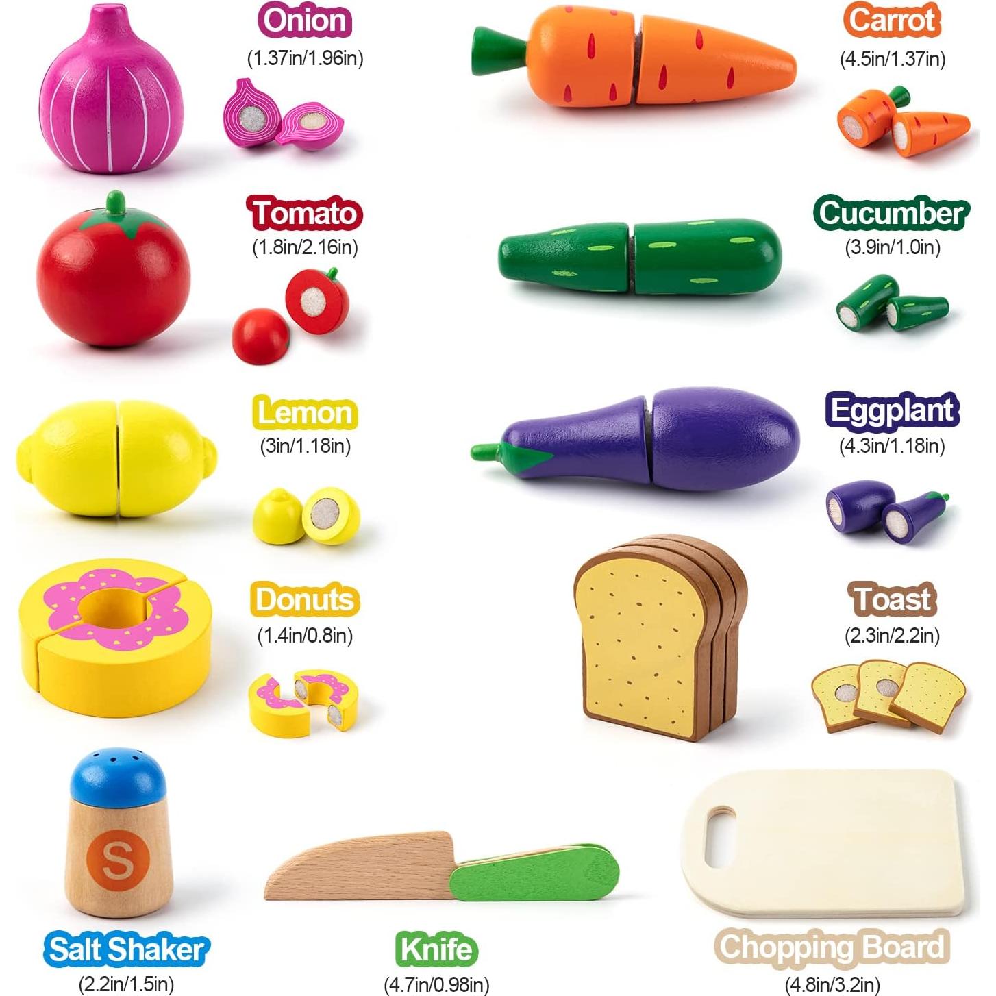 Juego de Cocina de Juguete Juboury - 33 Piezas para Niños
