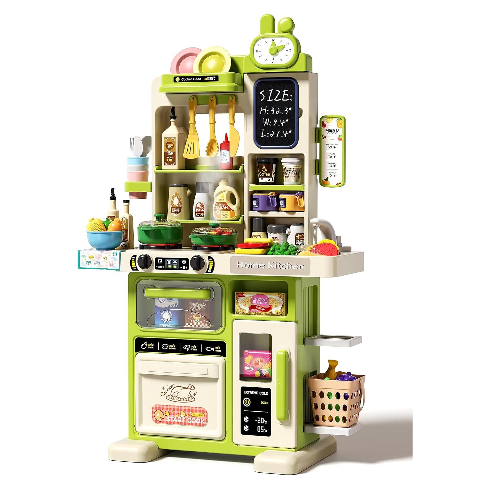 Juego de Cocina Infantil Eohemeral 86 cm 70 Piezas Verde