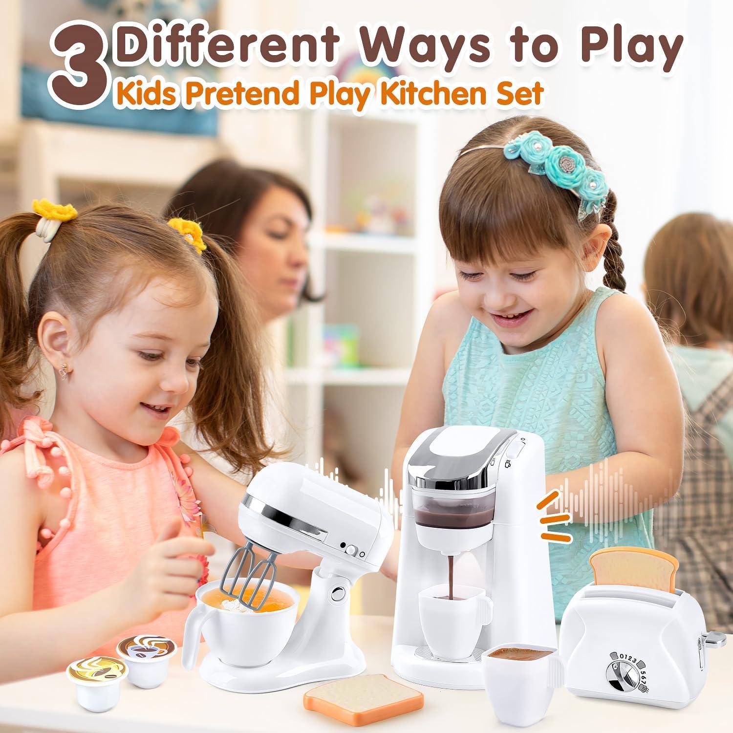 Juego de Cocina para Niños PLAY con Cafetera y Batidora