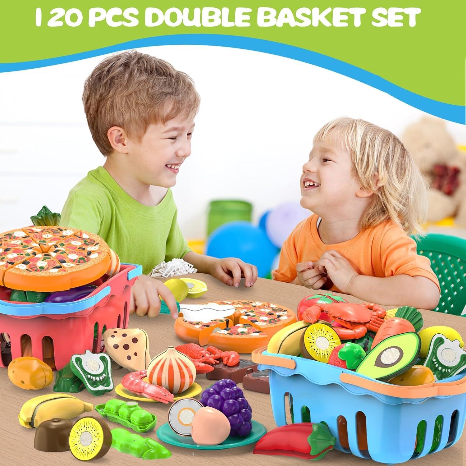 Set de Comida de Juego 120 Pcs MOEAWS para Niños