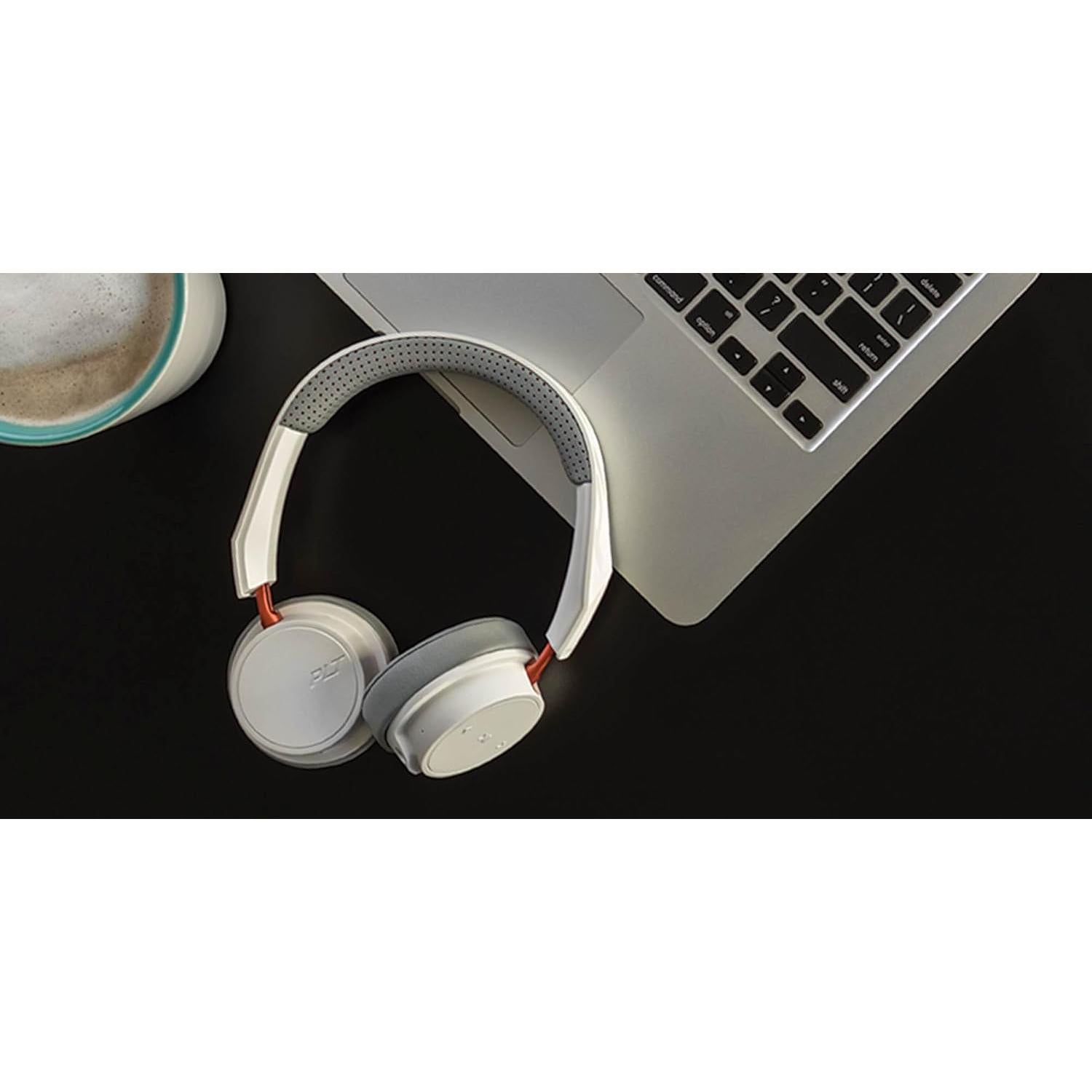 Auriculares Inalámbricos Bluetooth Plantronics BackBeat 500 - 18h Batería - Almohadillas de Espuma - Blanco