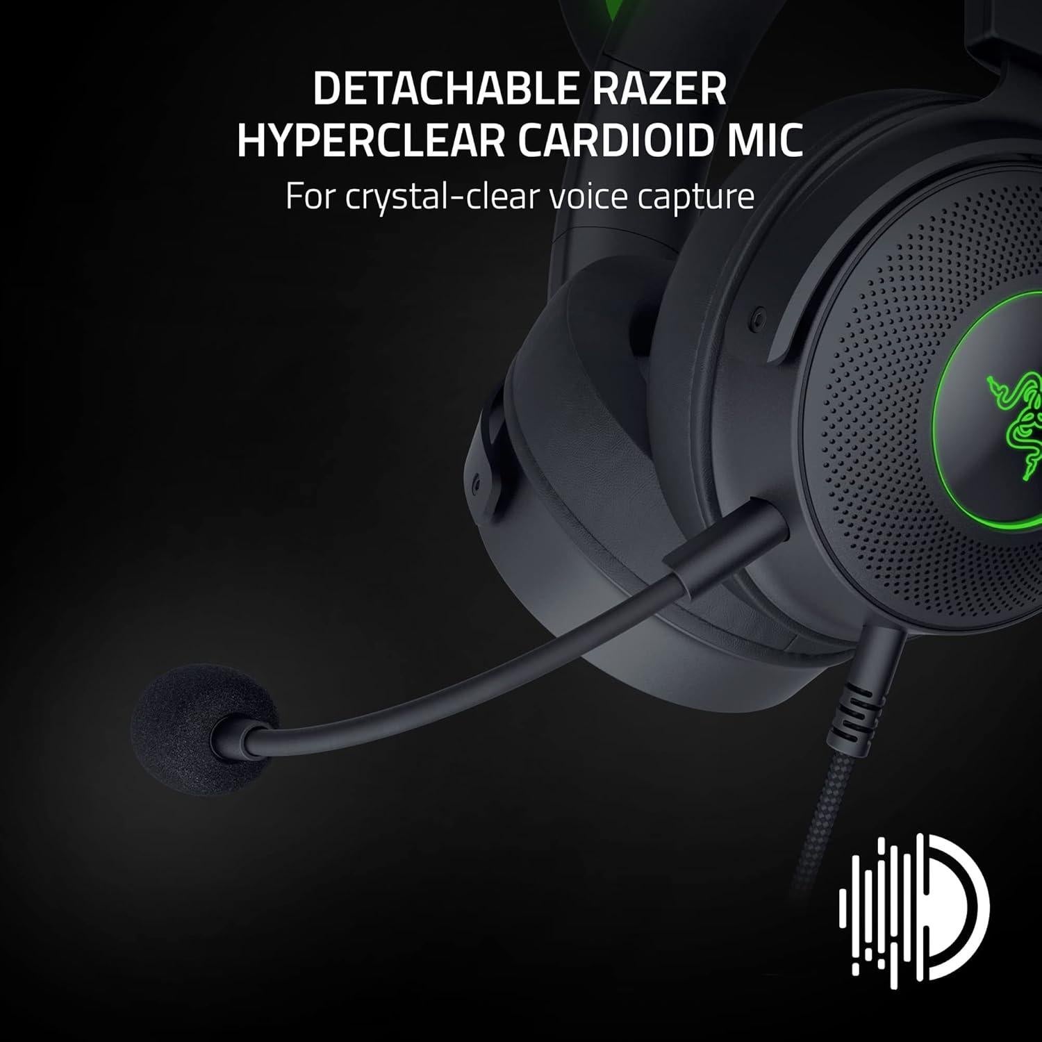 Auriculares Razer Kraken Kitty V2 Pro RGB con Cable - Negro