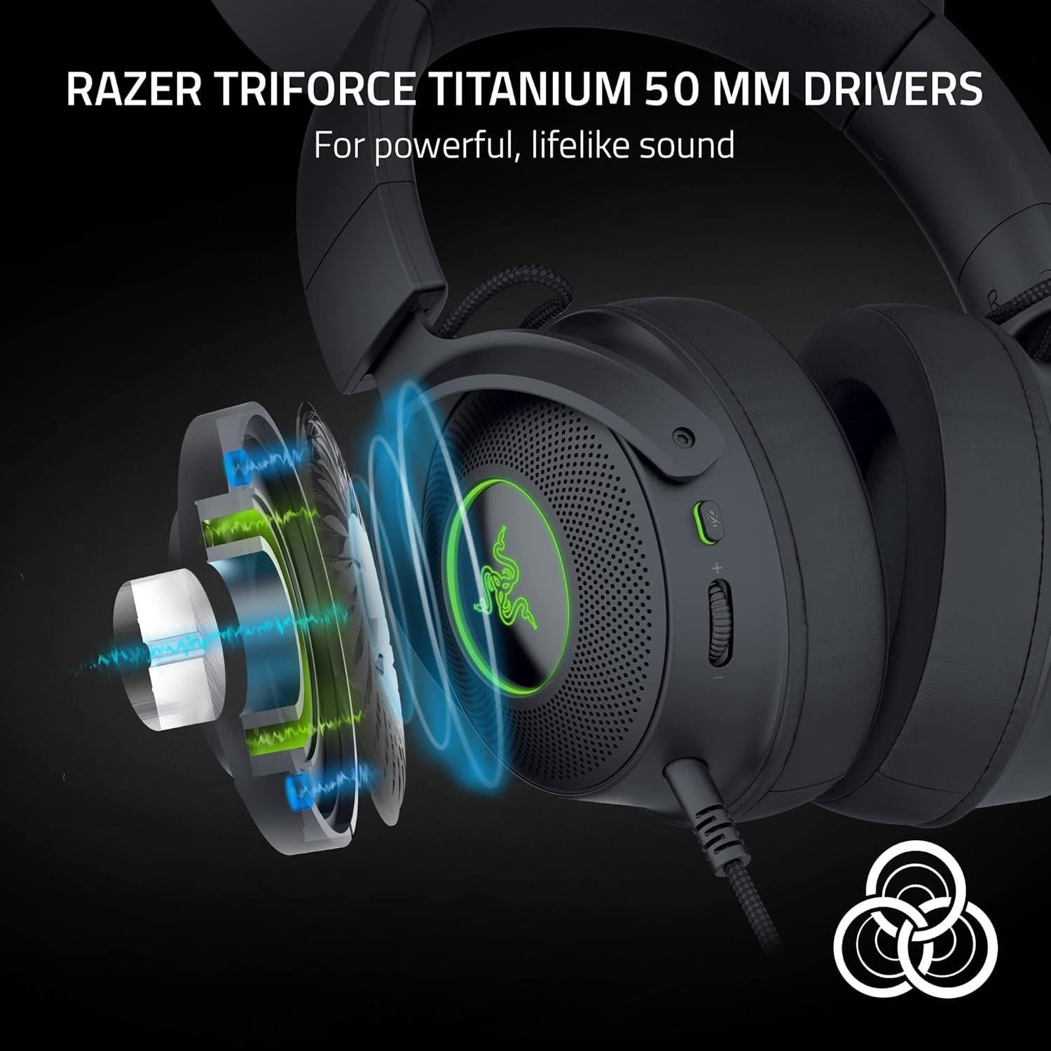 Auriculares Razer Kraken Kitty V2 Pro RGB con Cable - Negro