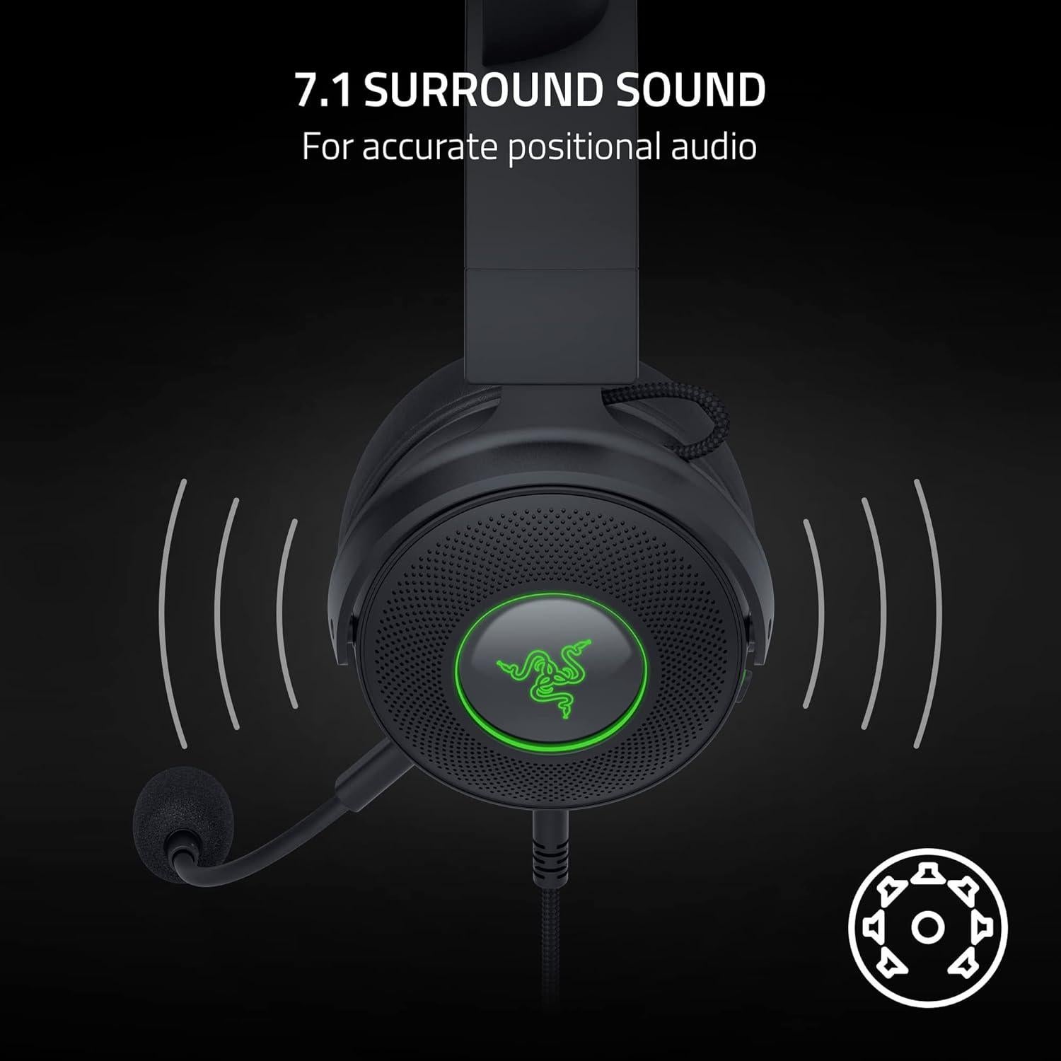 Auriculares Razer Kraken Kitty V2 Pro RGB con Cable - Negro