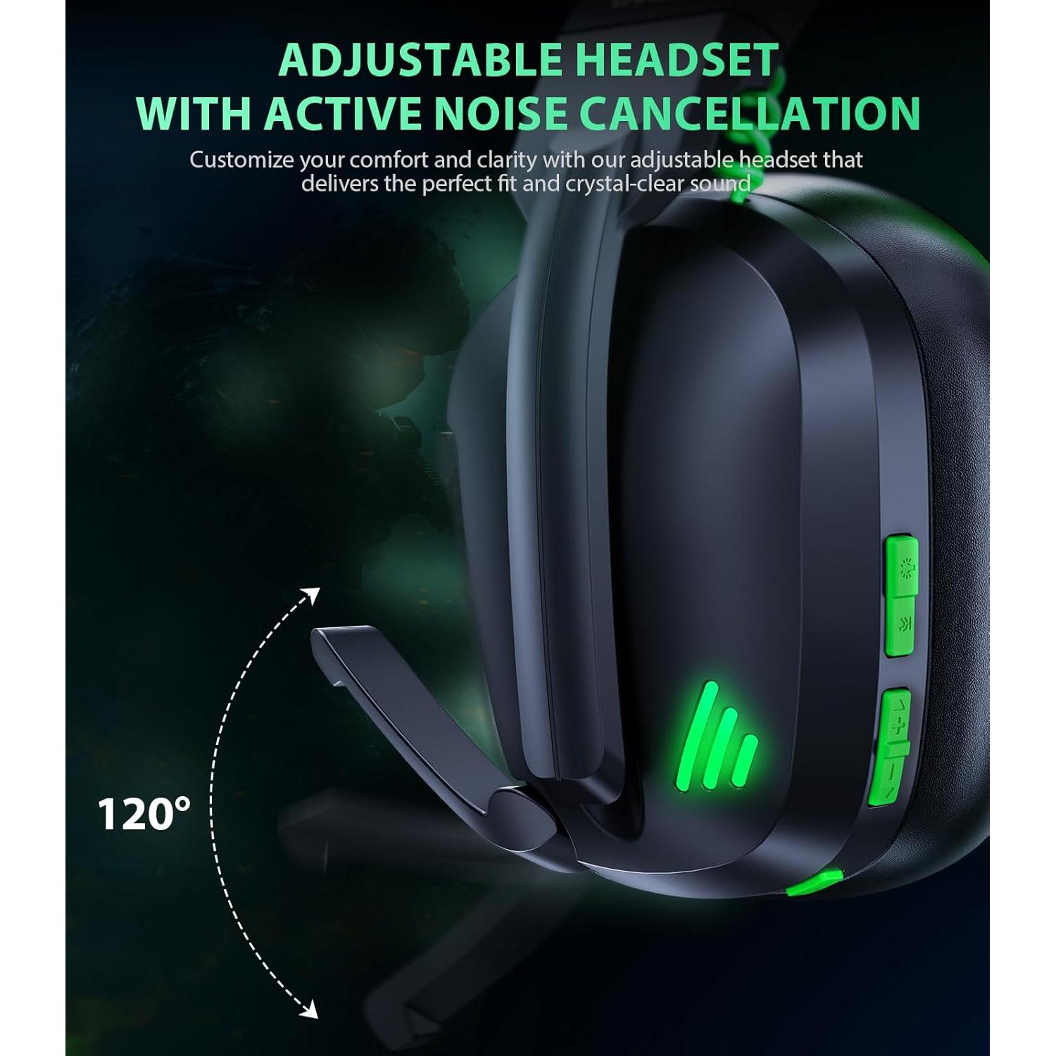 Auriculares Gaming Inalámbricos Vakedy HW11 50H PS5 PC Switch