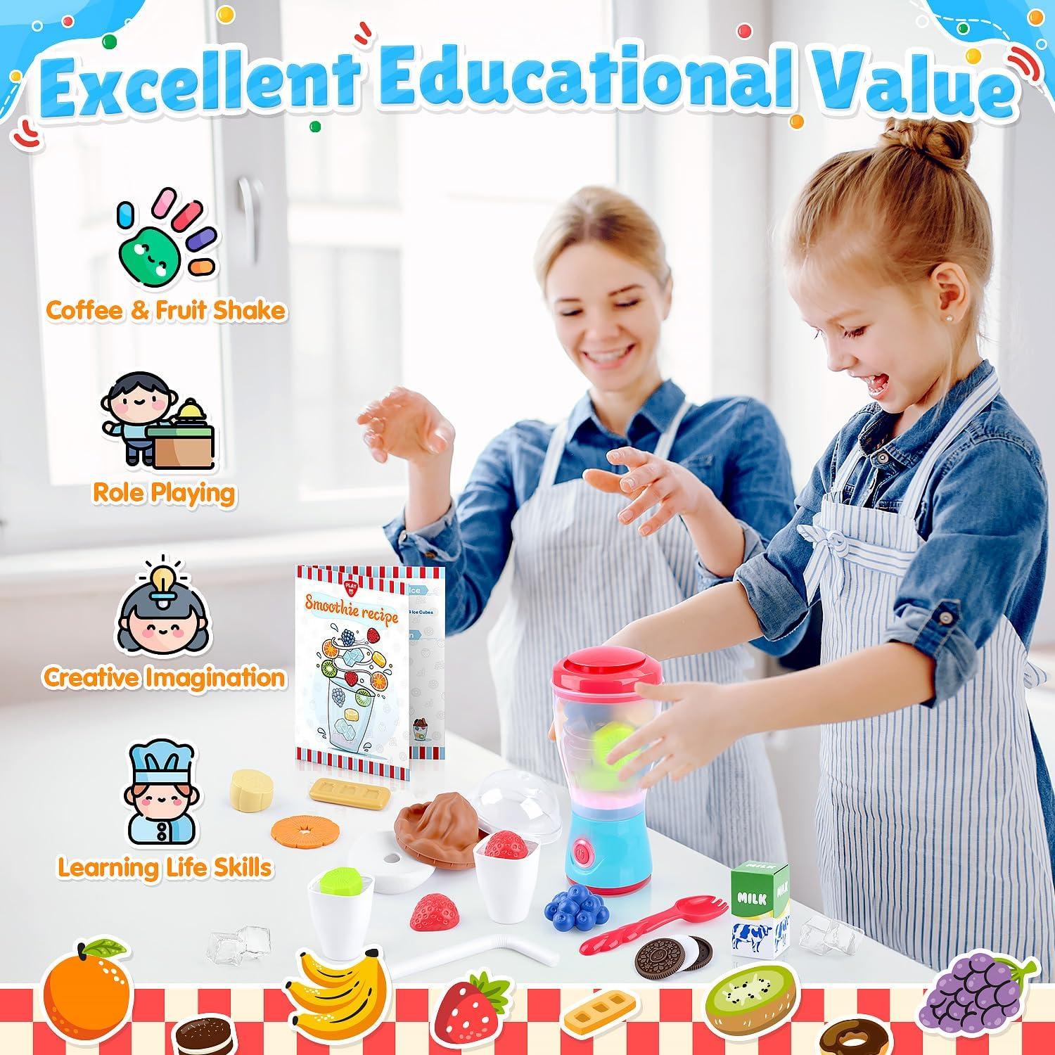 Licuadora de Juguete PLAY 27 Piezas con Luz y Sonido