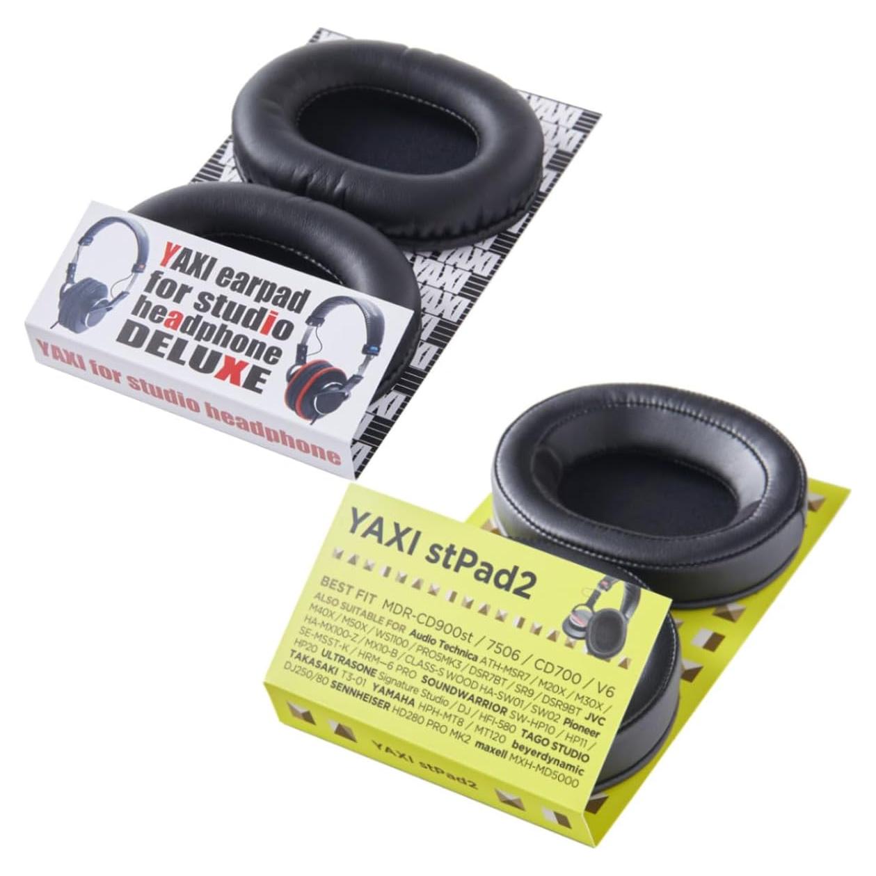 Almohadillas Negras YAXI stPad y stPad2 para Sony MDR7506