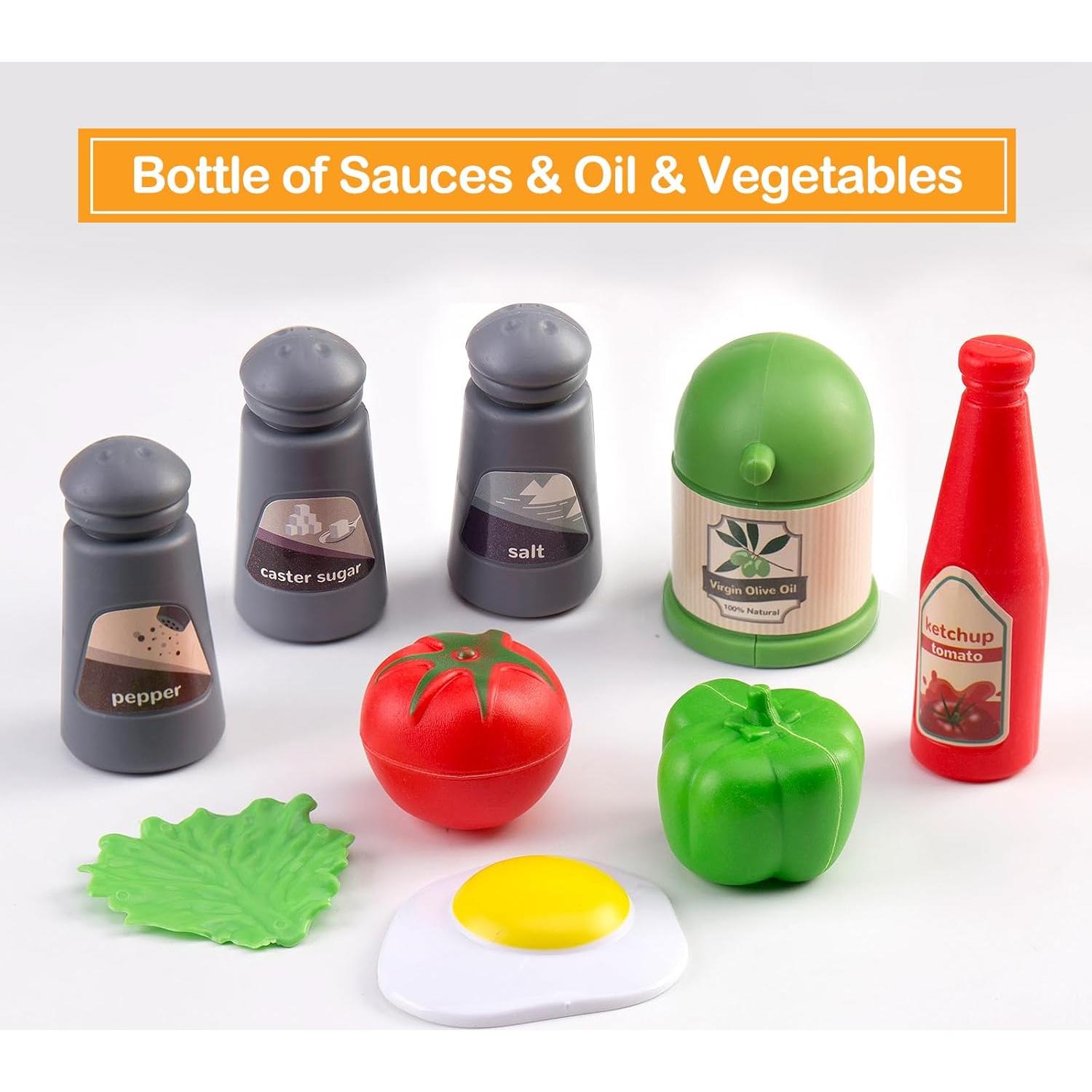 Juego de Cocina 90 Piezas JOKERKING Rosa para Niños