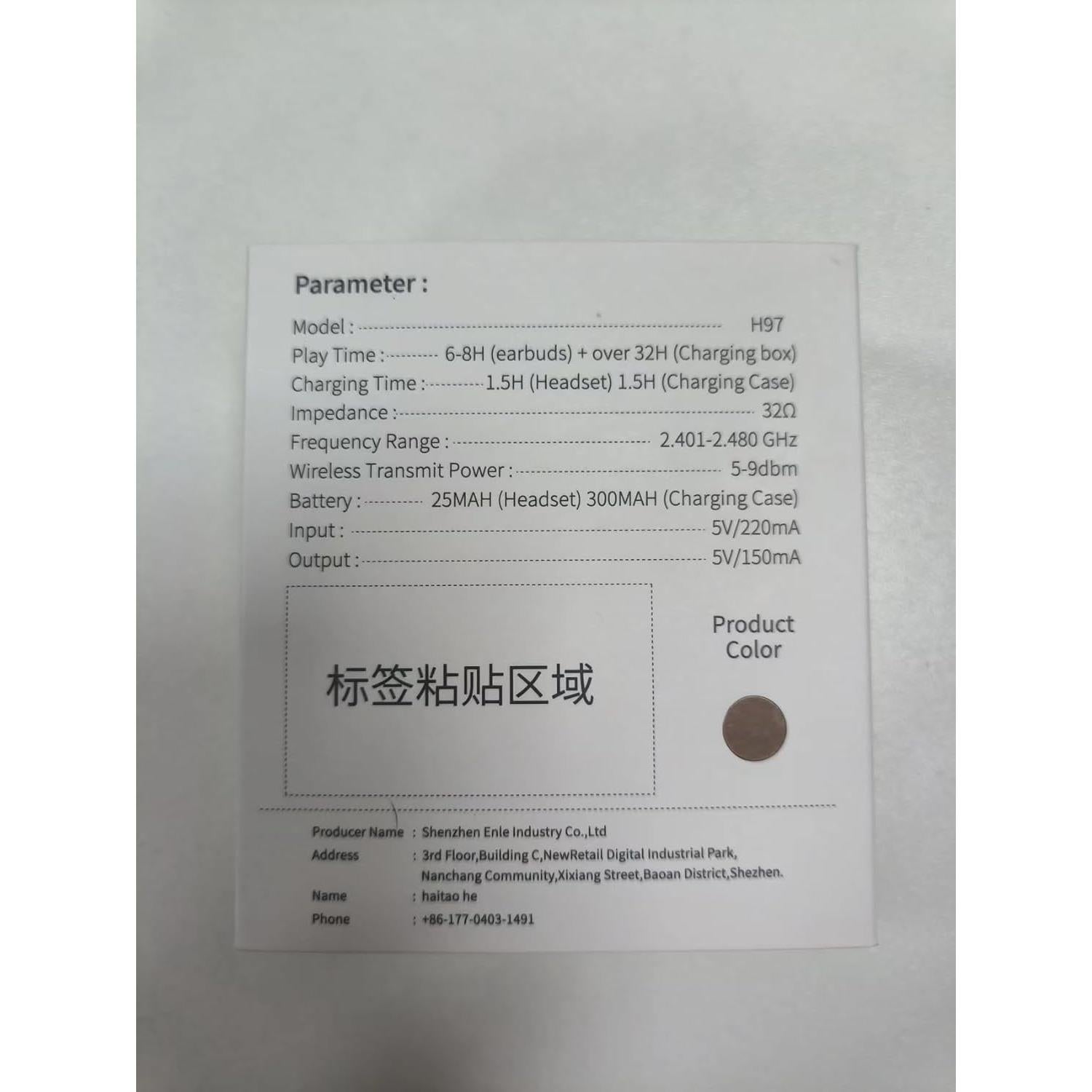 Auriculares Inalámbricos Cillso H97 Bluetooth 5.4 40H IP7