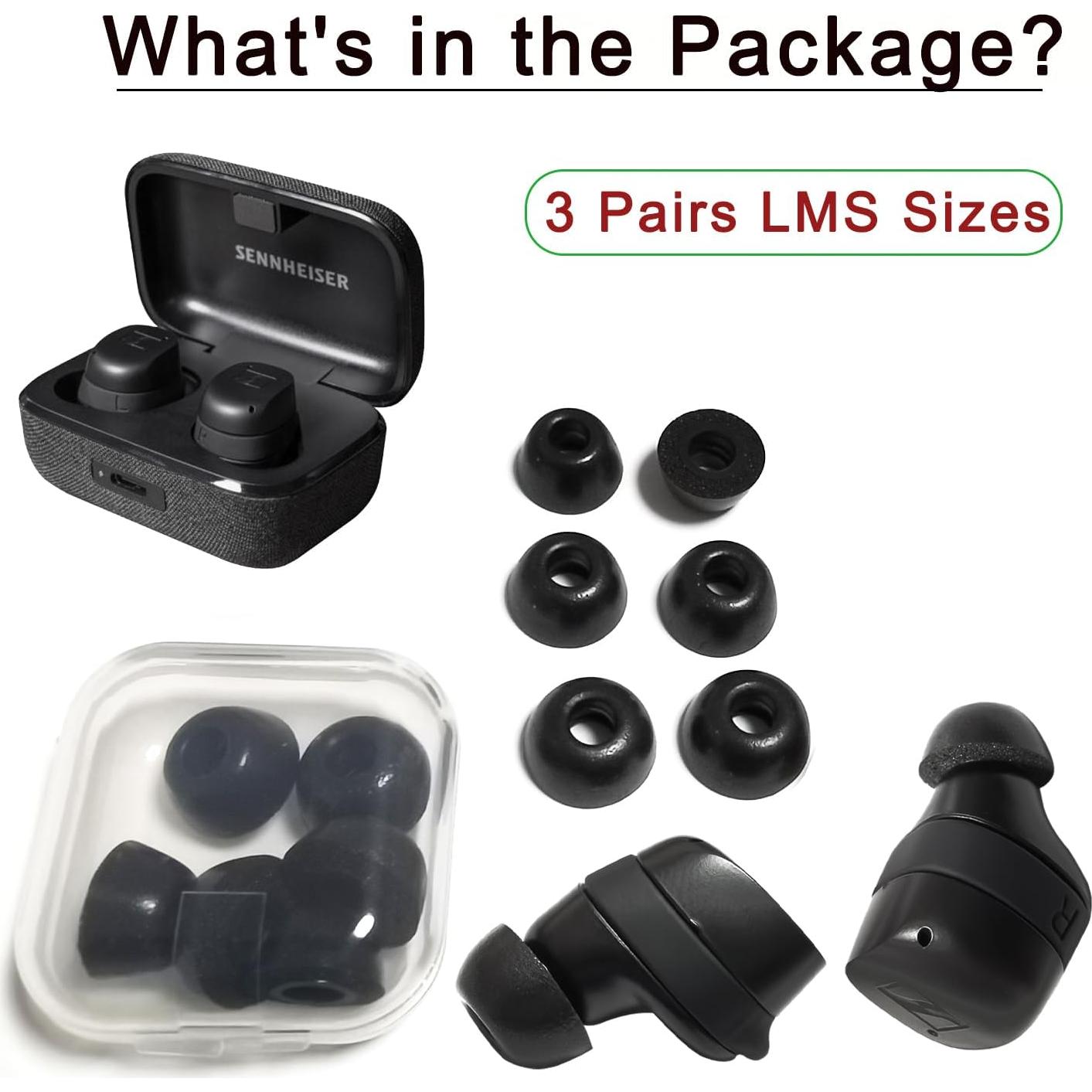 Consejos de espuma viscoelástica Mijusun para Sennheiser Momentum 3 - 3 pares