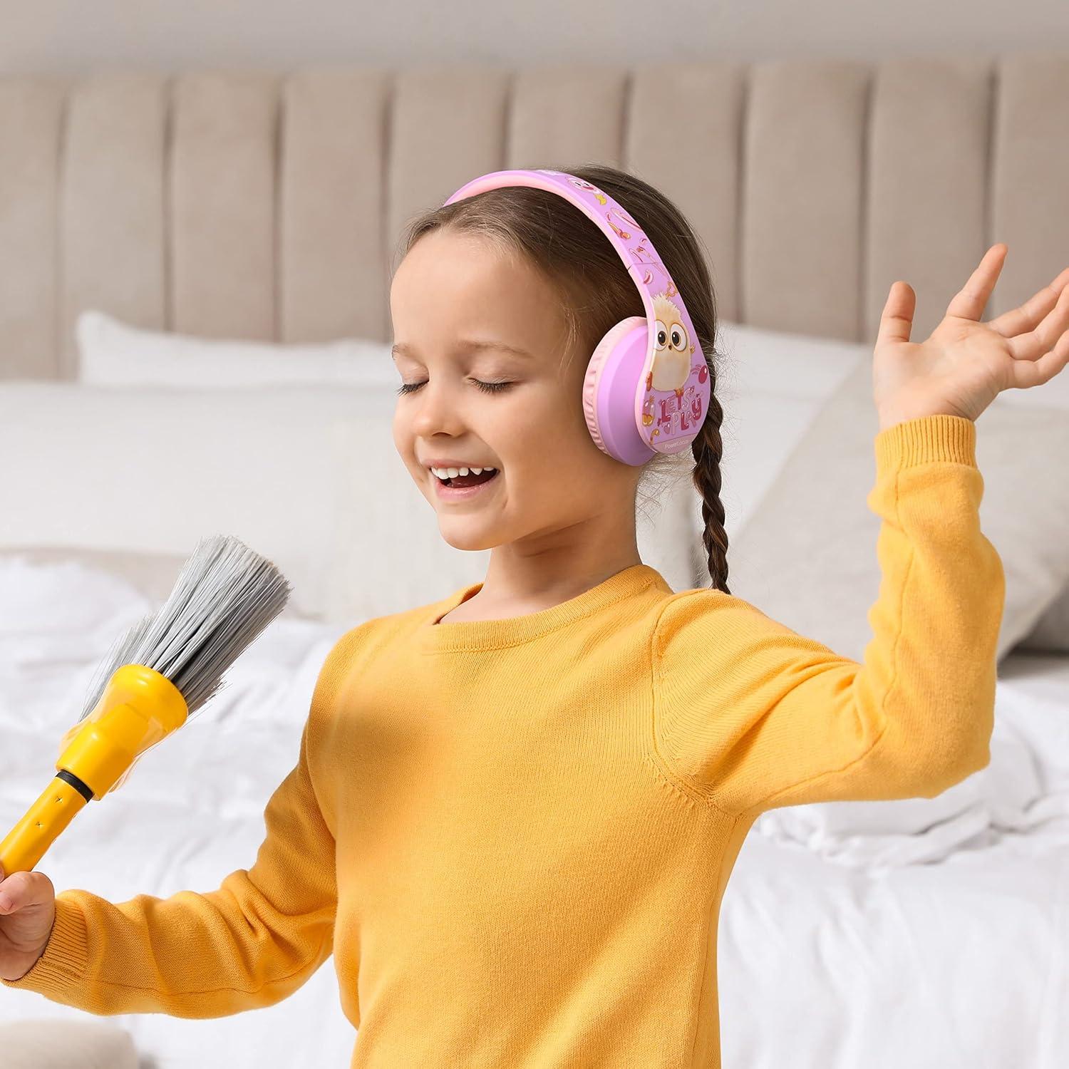 PowerLocus Kids Headphones Angry Birds Edition, Wireless Kids Headphones, 85dB Volume Limited, Foldable with Case, Wired and Micro SD Mode, Built-in Mic for Phone/iPad/School