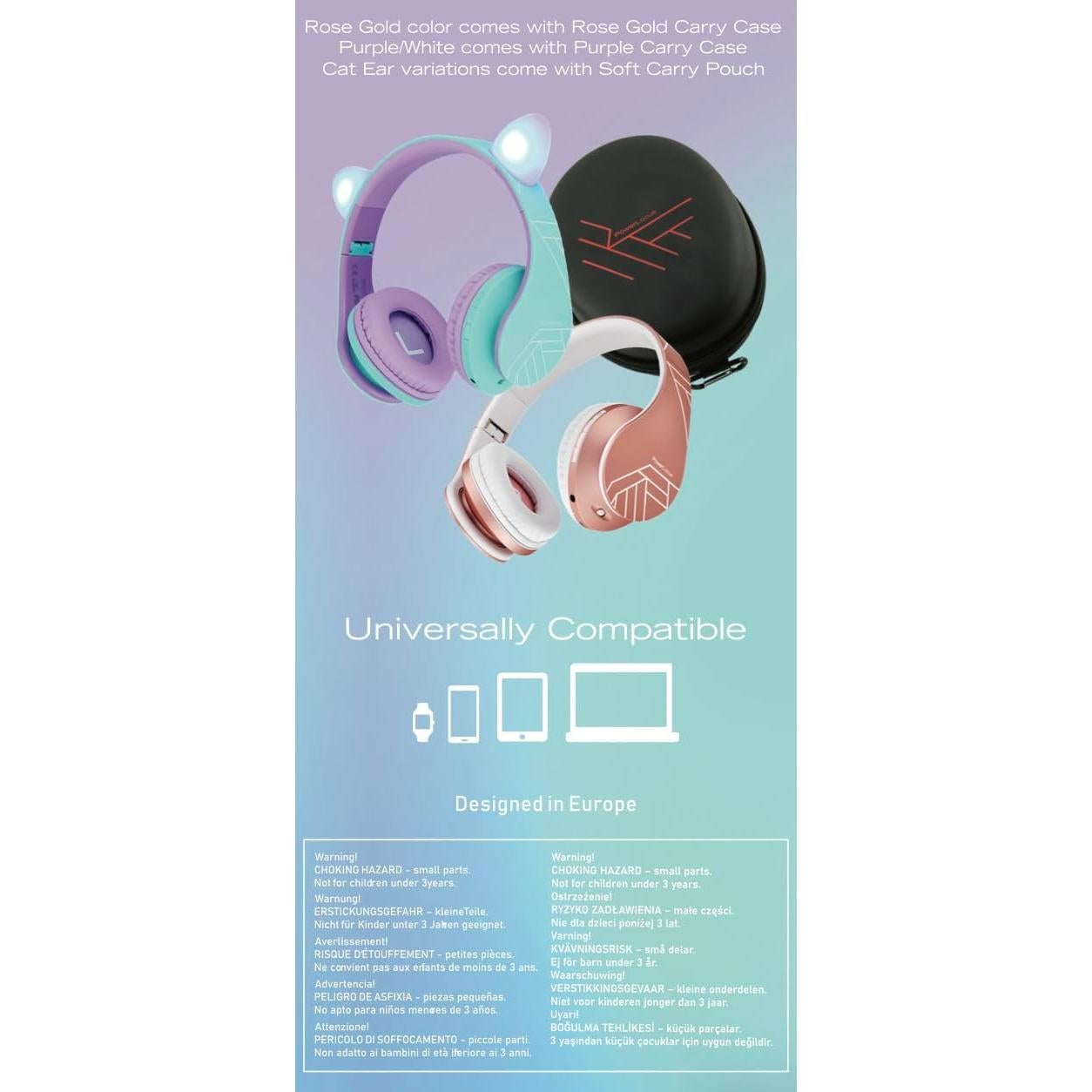 PowerLocus Kids Headphones Angry Birds Edition, Wireless Kids Headphones, 85dB Volume Limited, Foldable with Case, Wired and Micro SD Mode, Built-in Mic for Phone/iPad/School