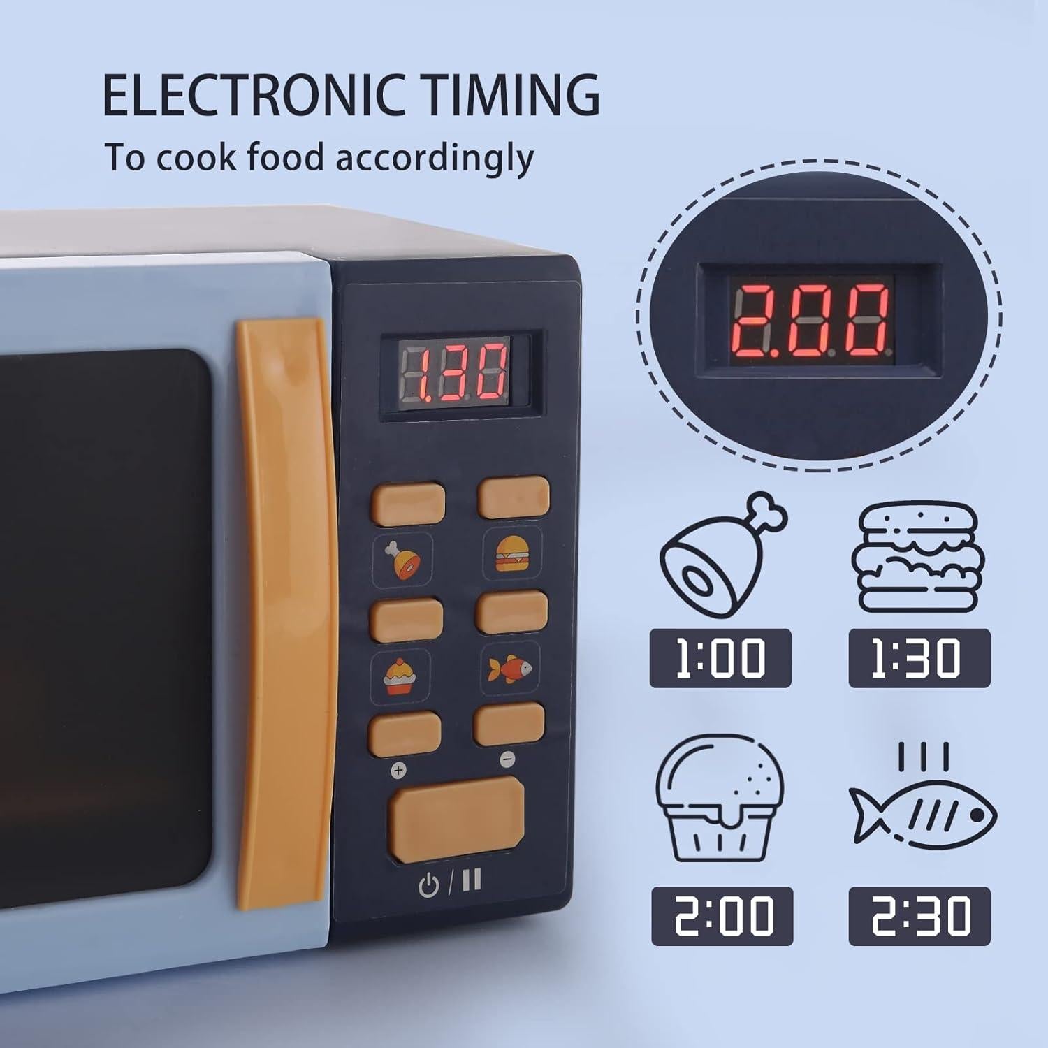 Microondas de Juguete Hopeful con Luz y Sonido Azul