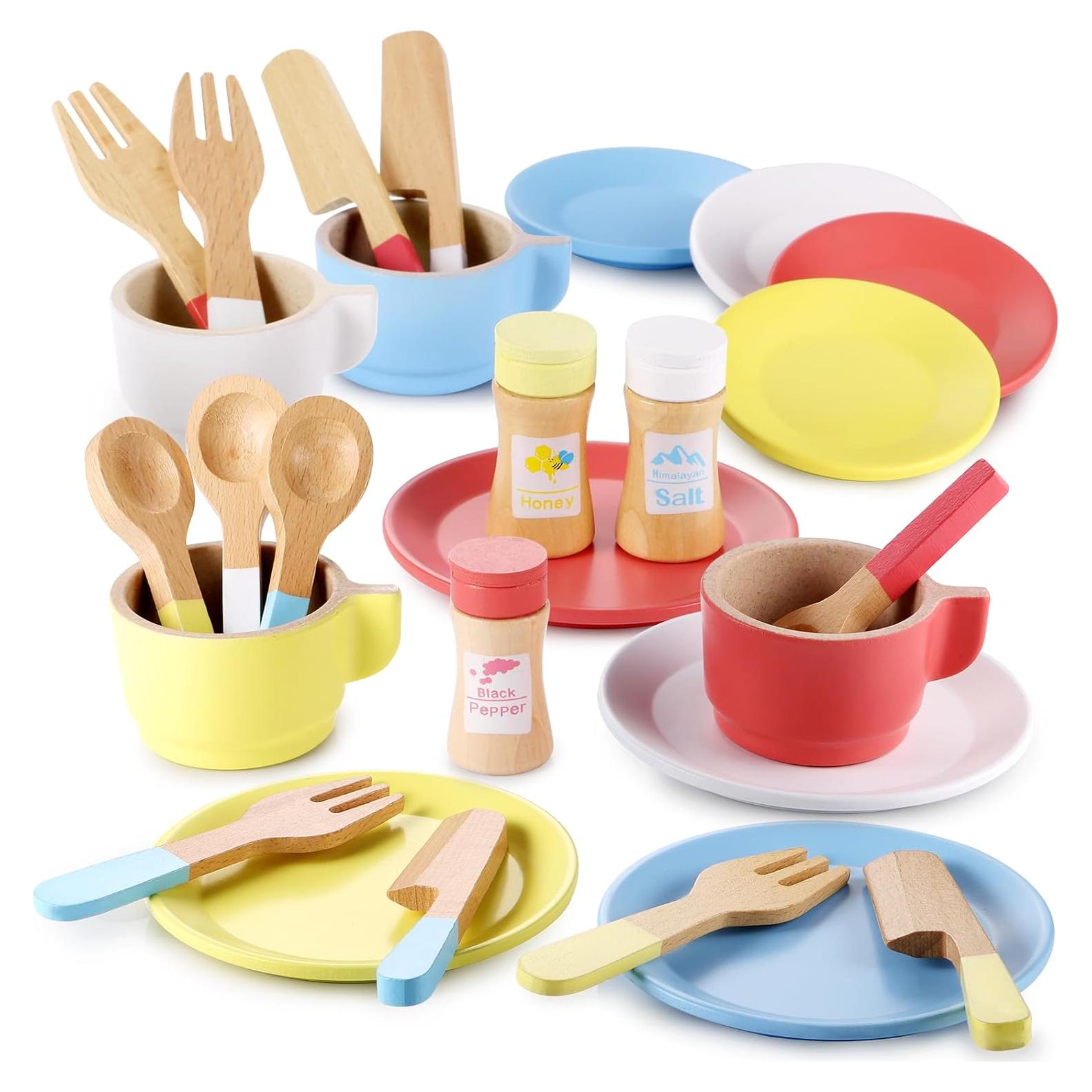 Set de Cocina de Madera GAGAKU 27 Piezas para Niños