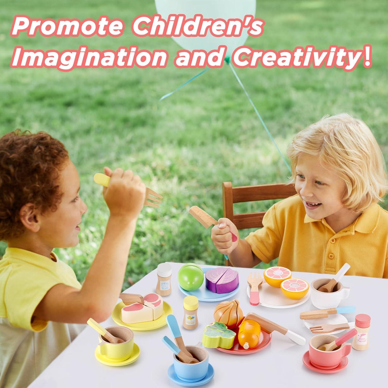 Set de Cocina de Madera GAGAKU 27 Piezas para Niños