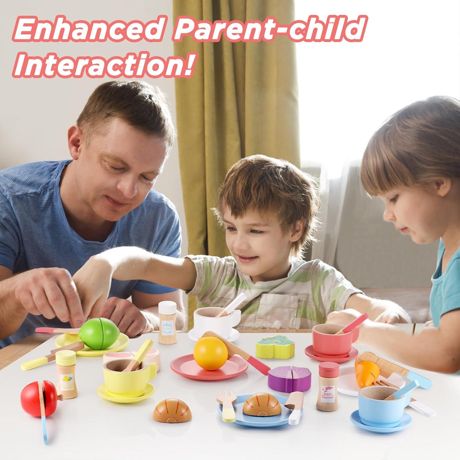 Set de Cocina de Madera GAGAKU 27 Piezas para Niños