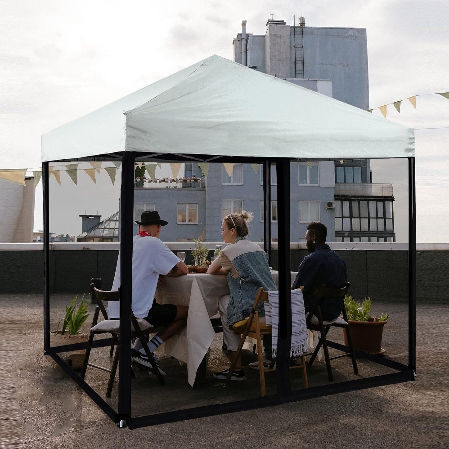 Red de Mosquito Tappio 3x3m con Cremallera para Gazebo