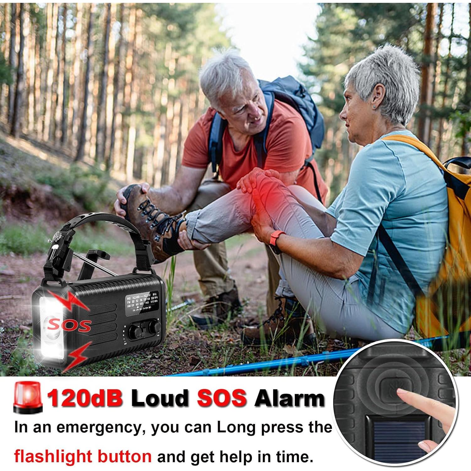 Radio de Emergencia LOOFHIEN Condor 20000mAh AM/FM NOAA Solar