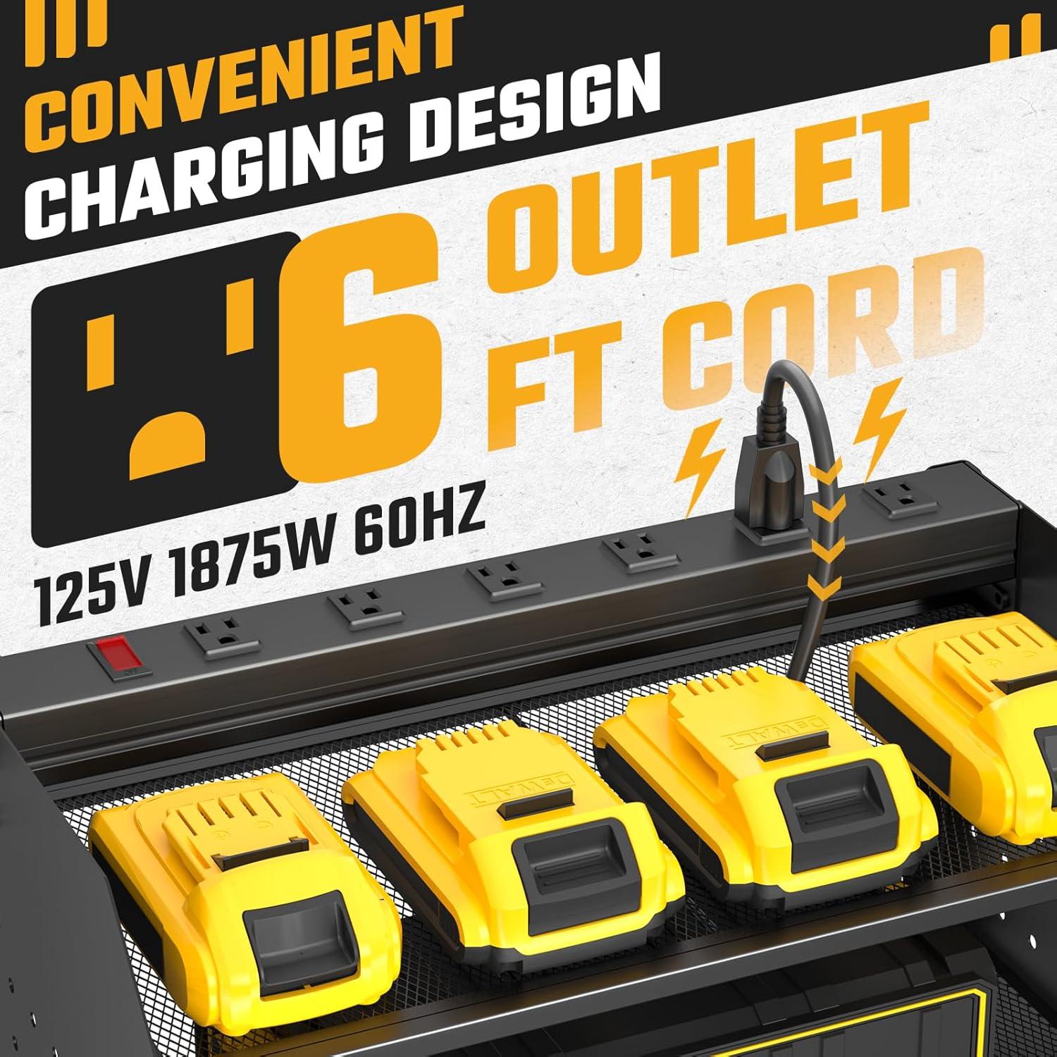 Organizador de Herramientas de Pared ZESEN 3 Capas con Carga