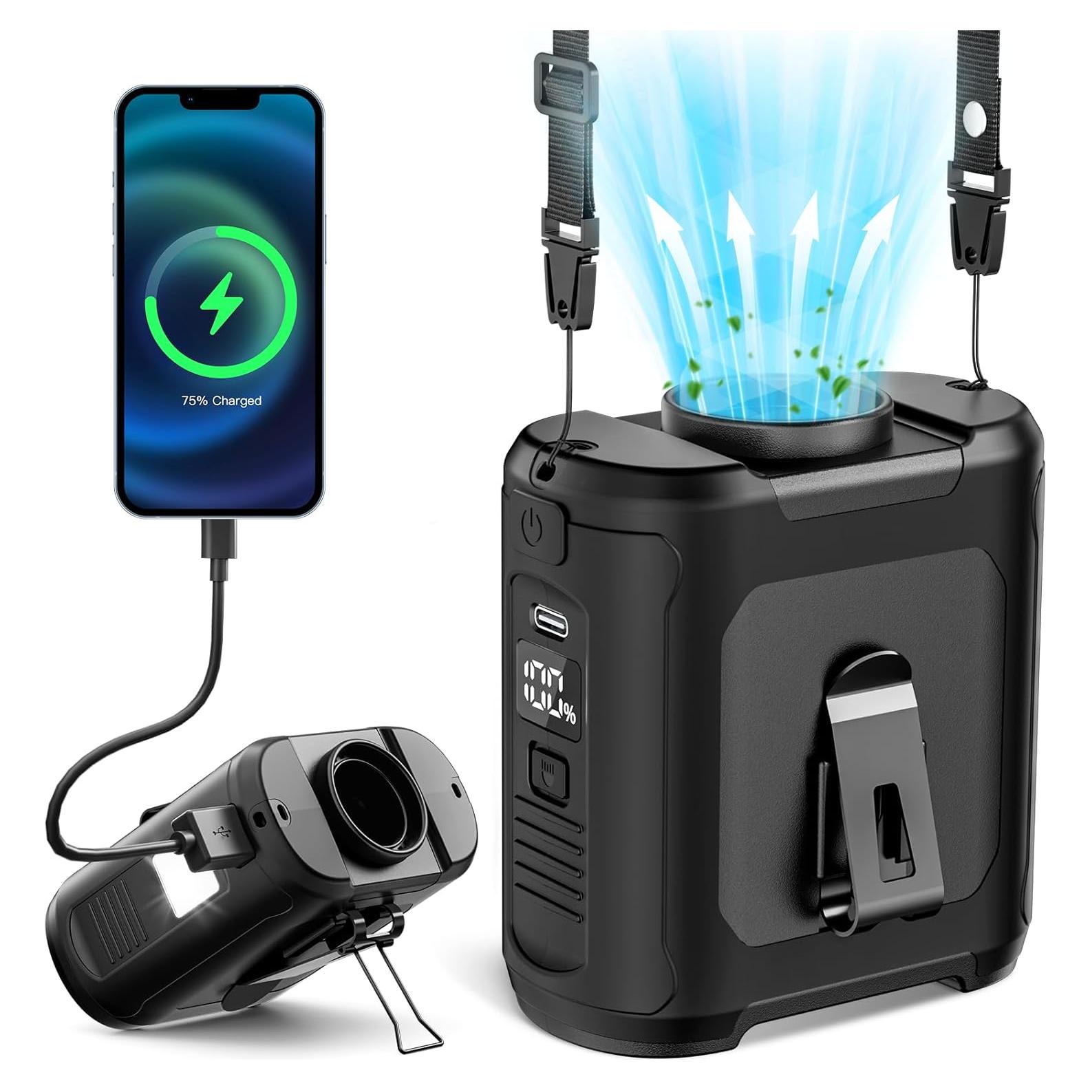 Ventilador Personal Portátil AIDIAM F1 10000mAh 5 Velocidades