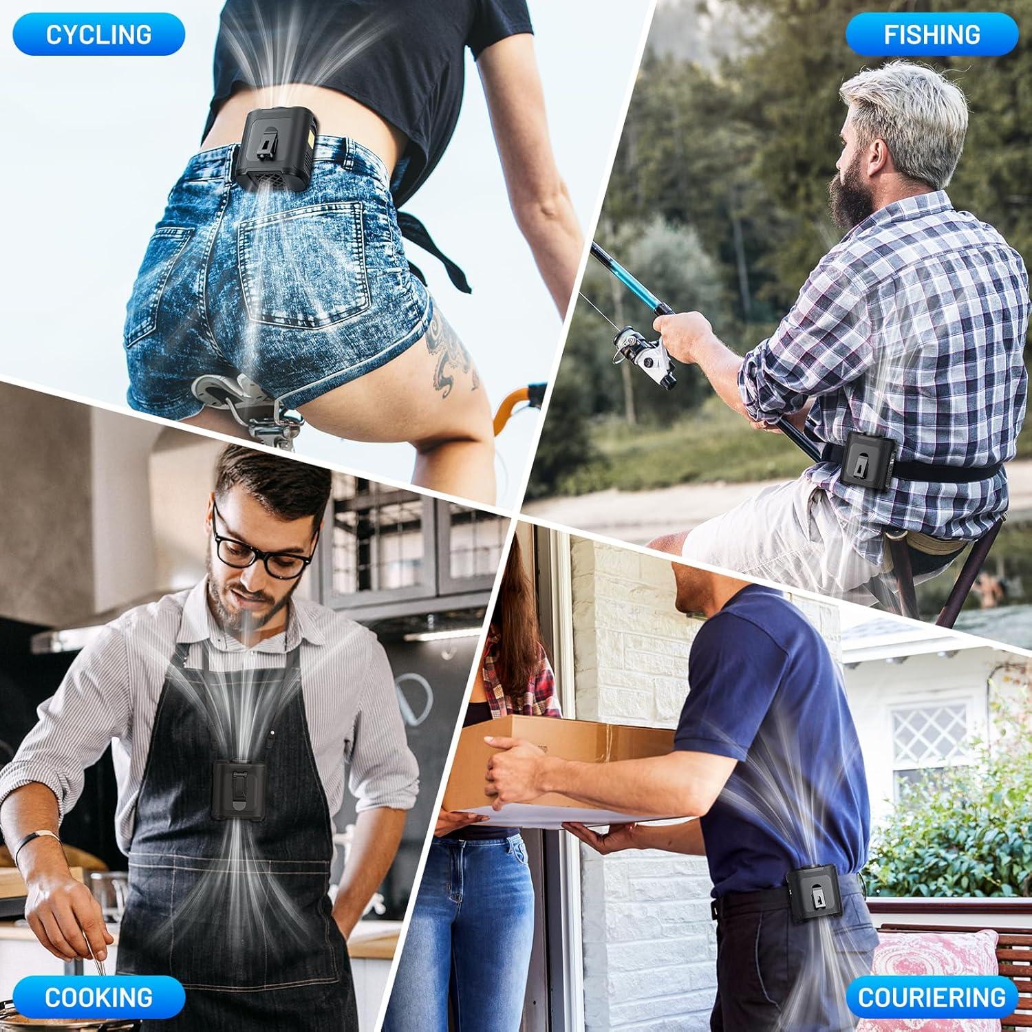 Ventilador Personal Portátil AIDIAM F1 10000mAh 5 Velocidades