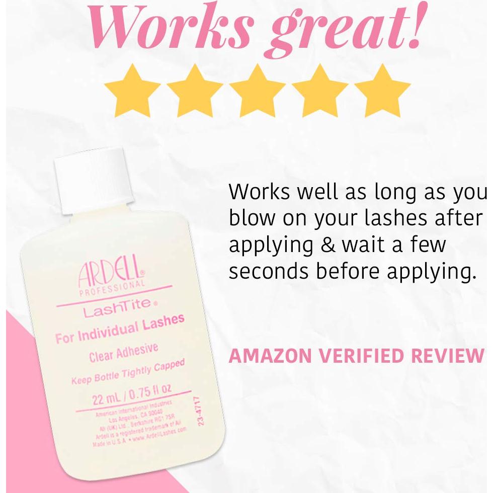 Adhesivo para Pestañas Ardell LashTite Claro 22 ml Impermeable