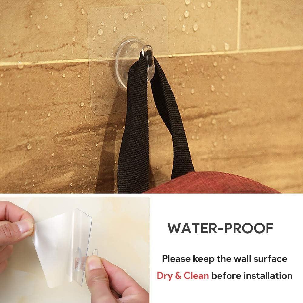 Ganchos Adhesivos Transparentes LAIGOO 12 Pack 3kg