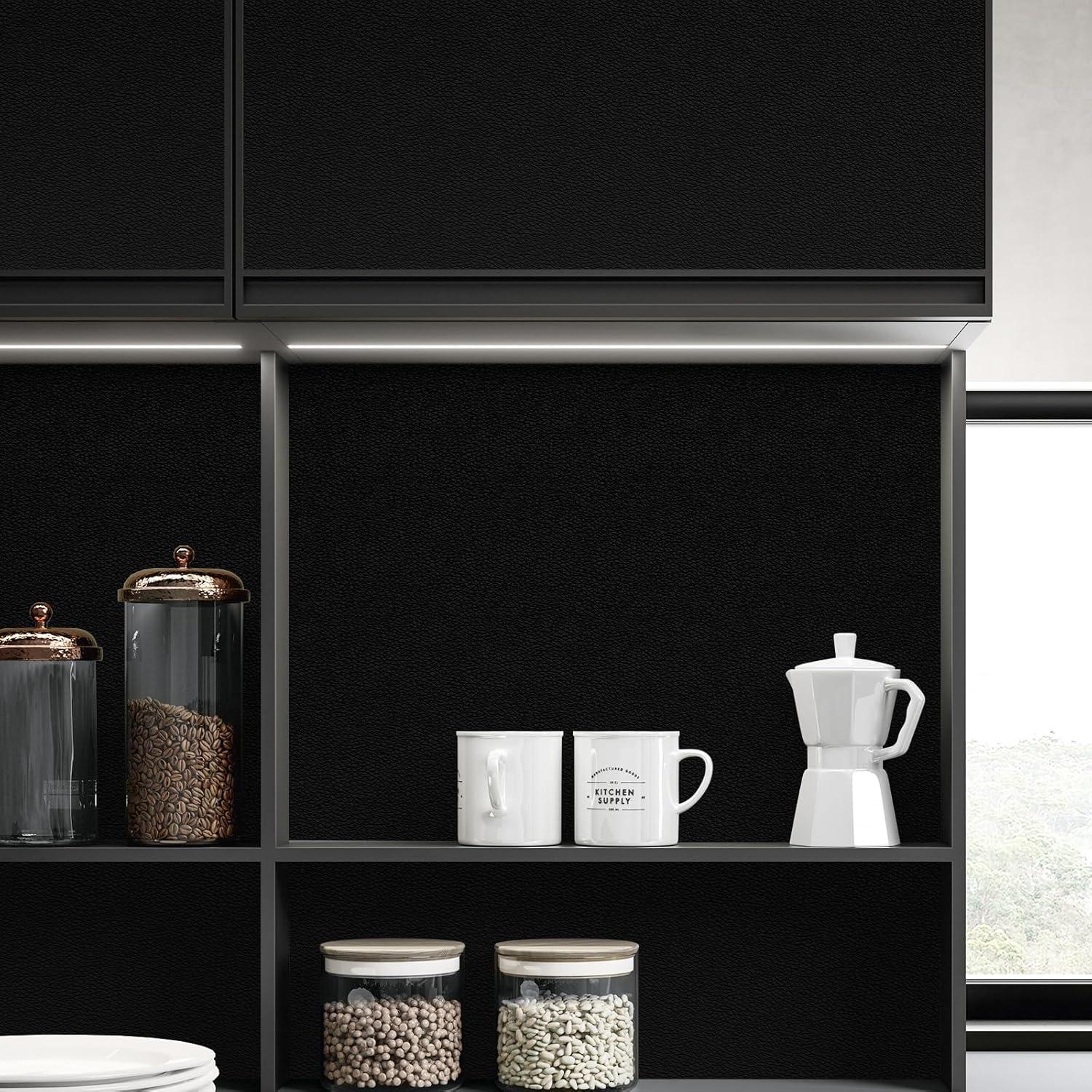 Parche de Reparación de Cuero Amiya 17.78x154.94 cm Negro