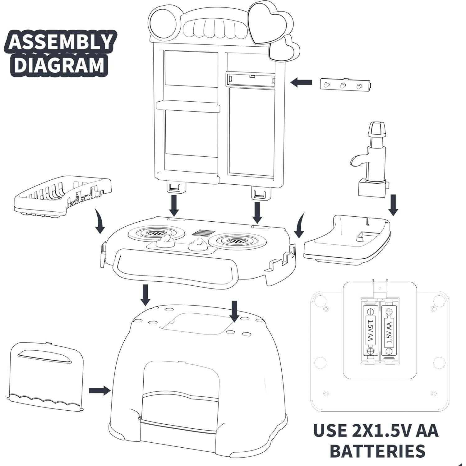 Juego de Cocina Interactivo para Niños con Luz y Sonido