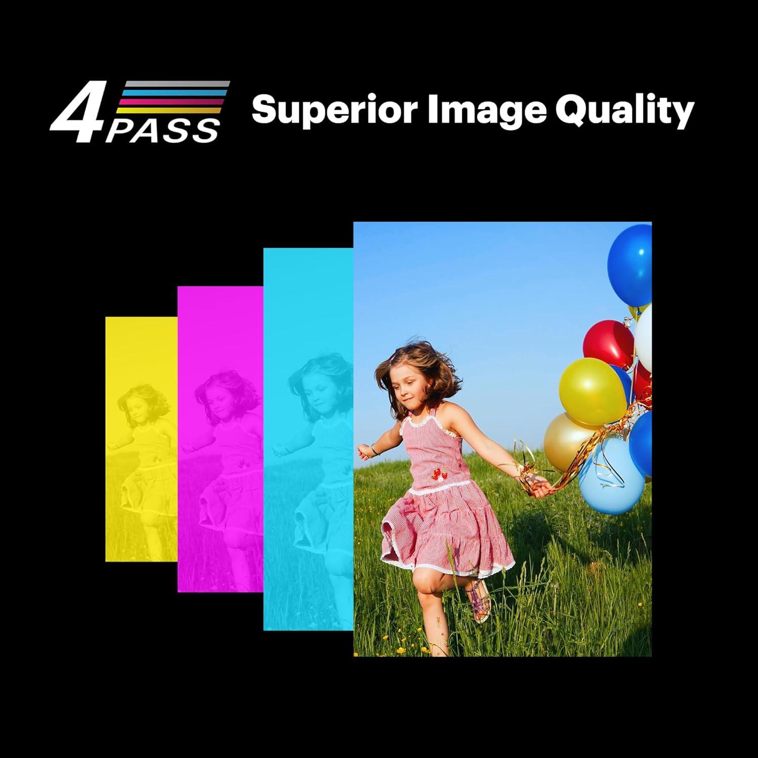 KODAK Mini 3 ERA 4PASS Portable Photo Printer (Black, Printer + 8 Sheets)