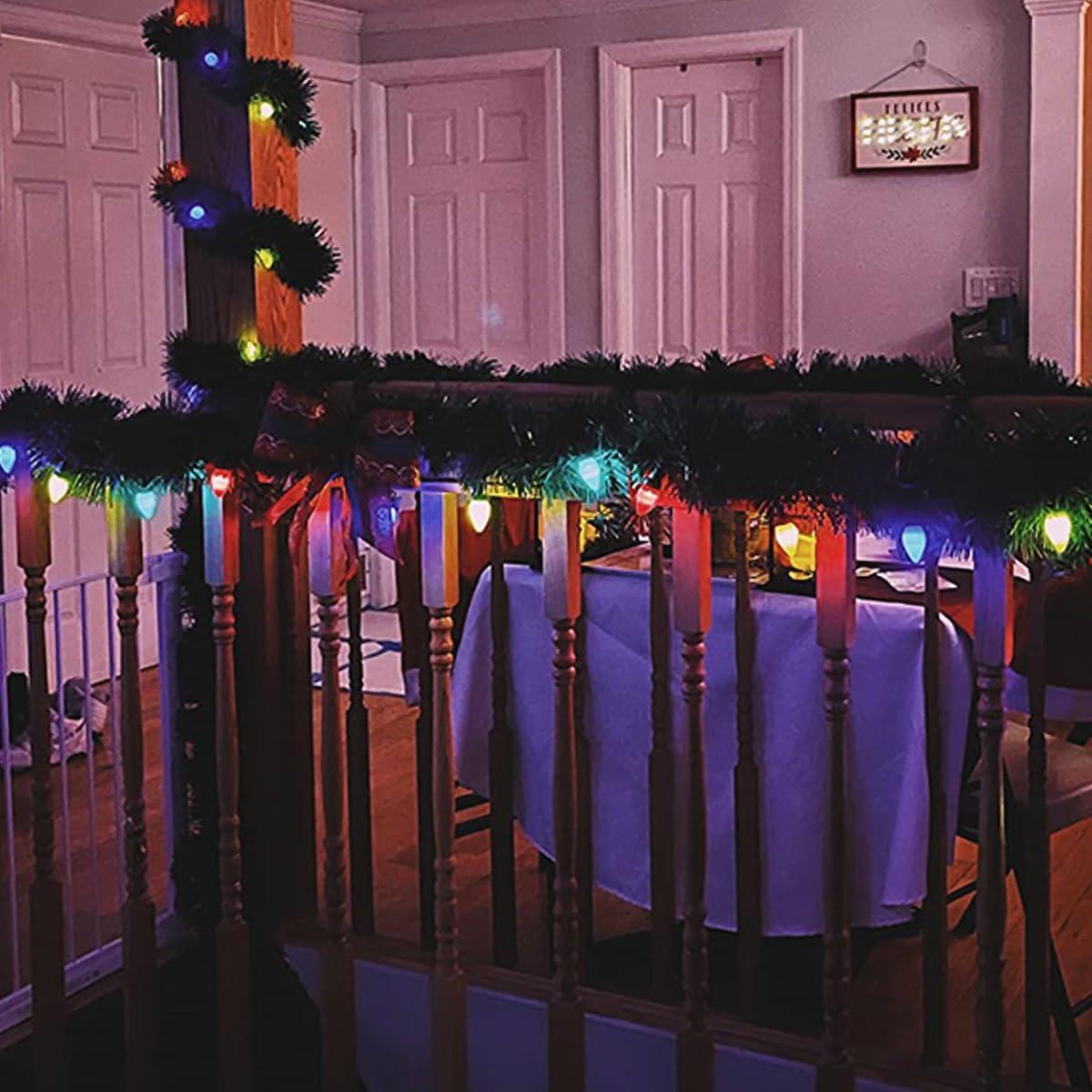 Luces de Navidad LED C7 NIOSTA 8 Modos 8m Multicolor