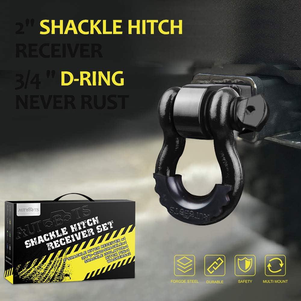 Receptor de Enganche 2" AUTOBOTS 20,000 Kg con Grillete D 3/4"