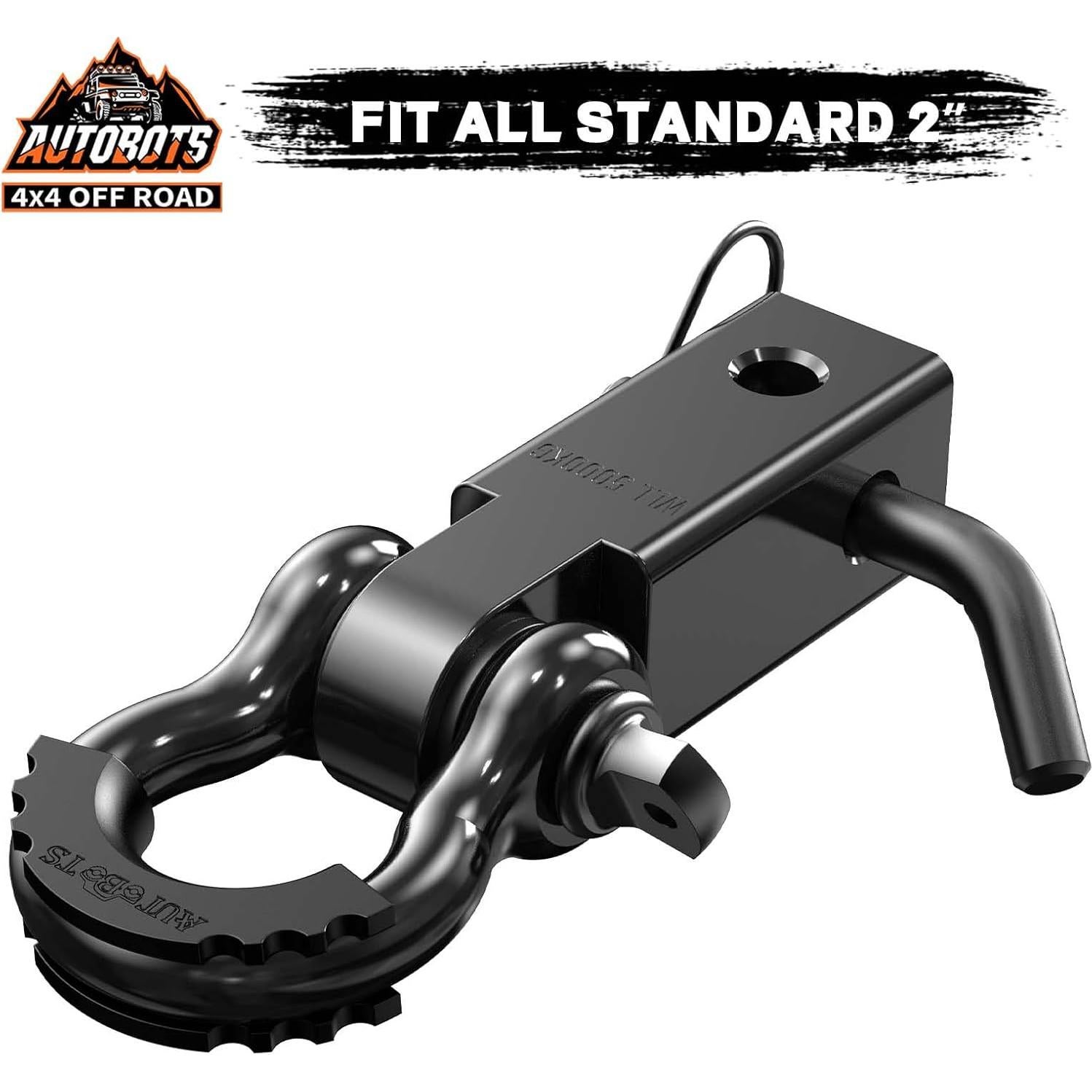 Receptor de Enganche 2" AUTOBOTS 20,000 Kg con Grillete D 3/4"