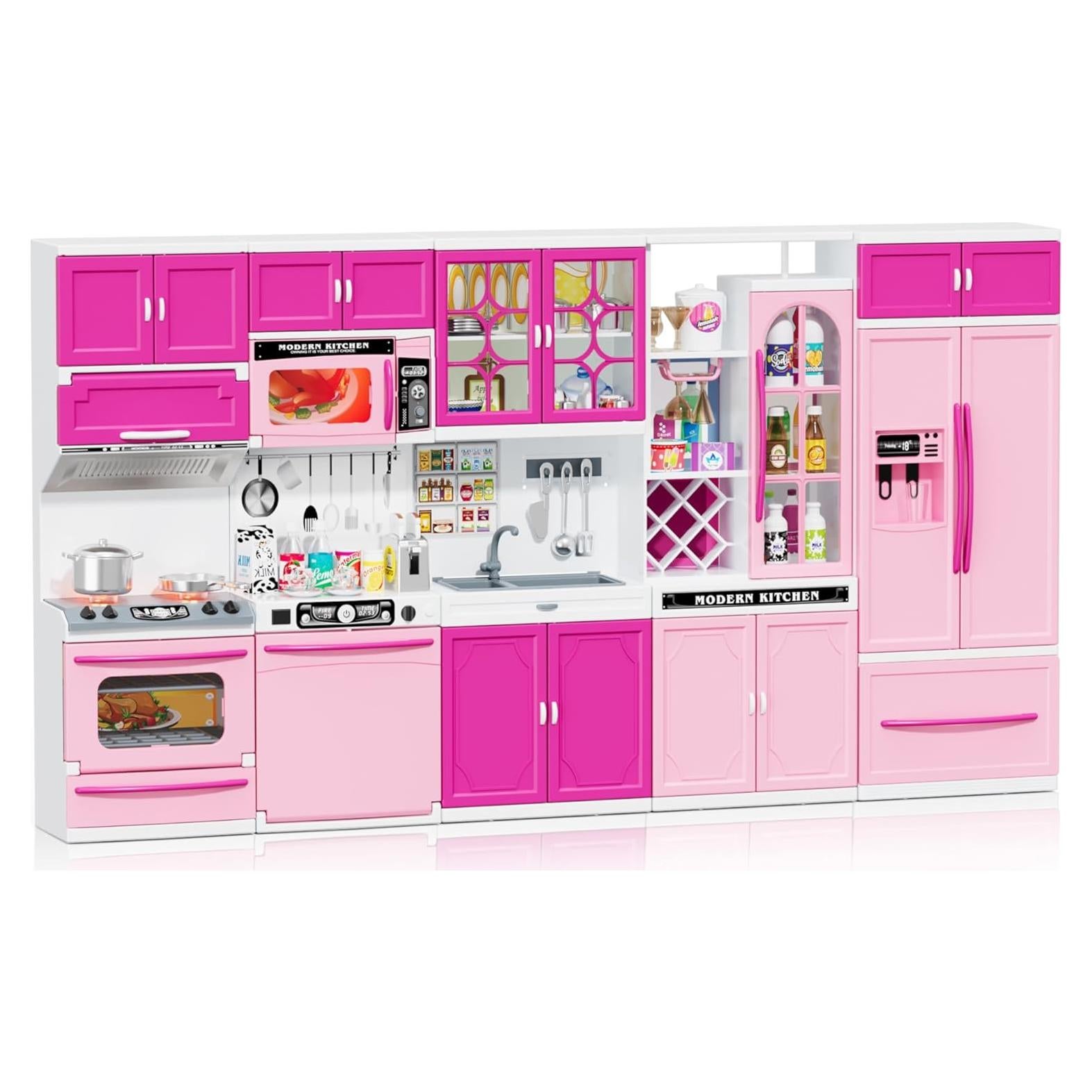 Juego de Cocina 57 Piezas Wee Wonders Rosa 5 en 1