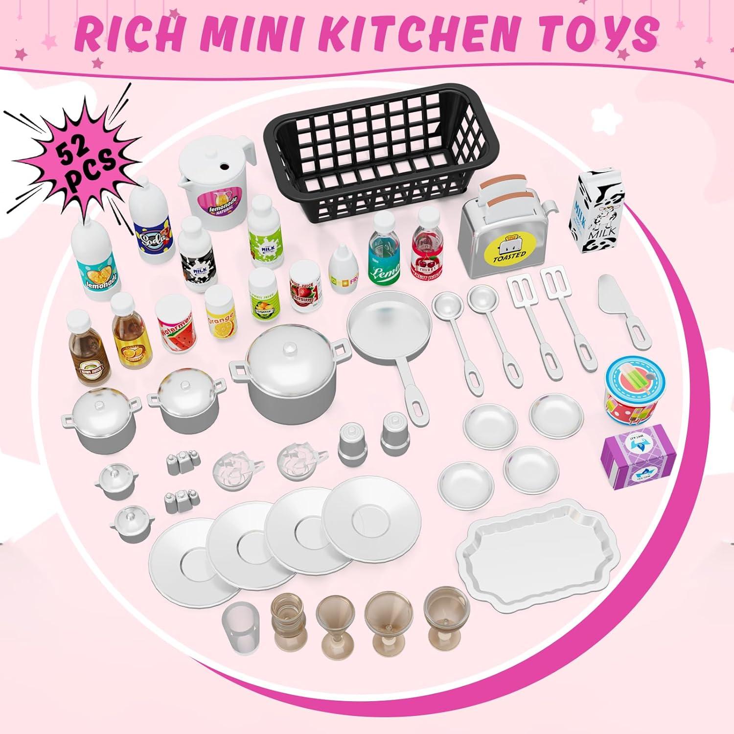 Juego de Cocina 57 Piezas Wee Wonders Rosa 5 en 1