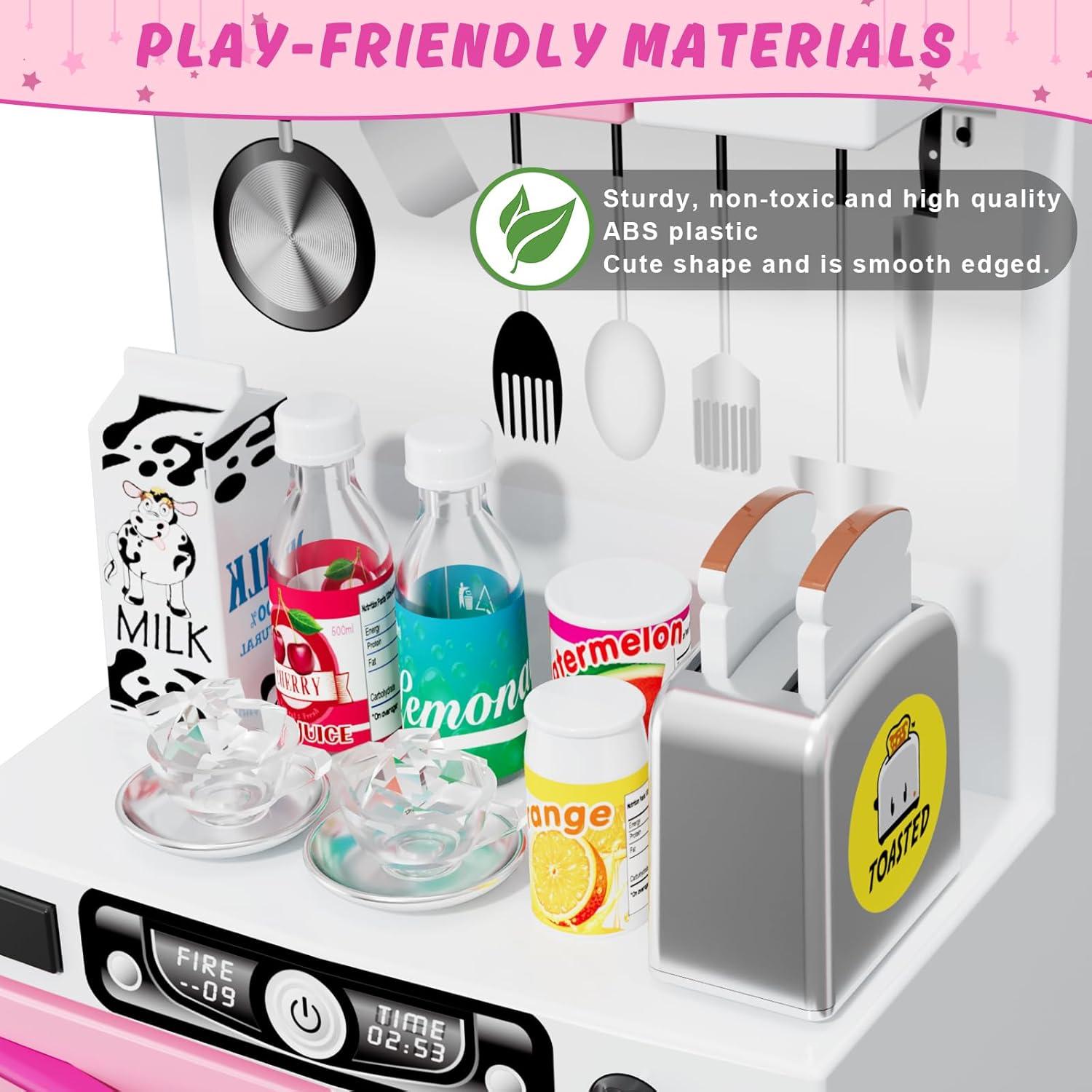 Juego de Cocina 57 Piezas Wee Wonders Rosa 5 en 1