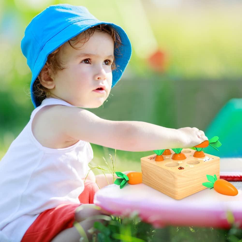 Juguete de Madera Wdmiya Zanahorias para Niños 1 Año