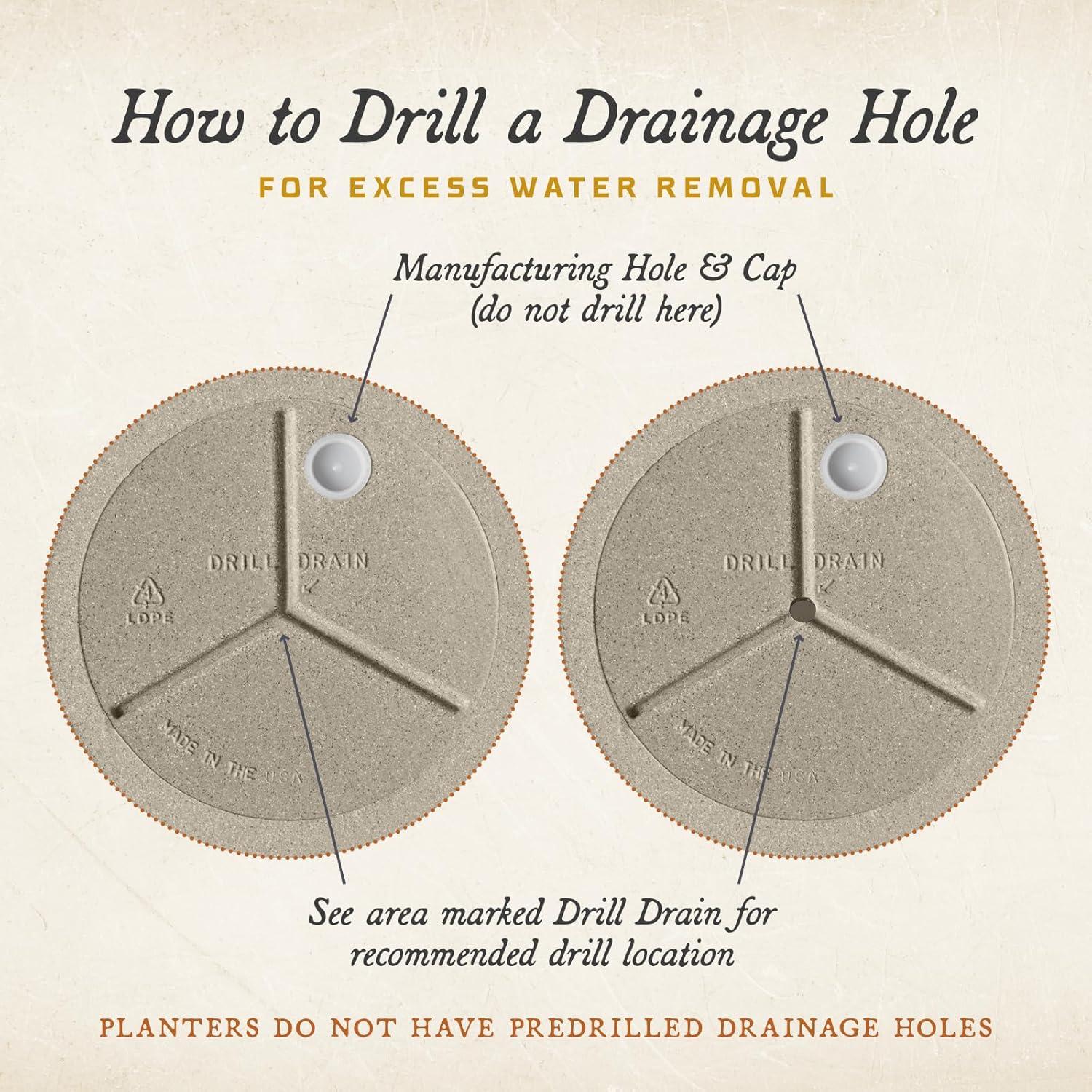 Maceta Arbora Urna Cannes 45.72cm Poliresina Negra Resistente