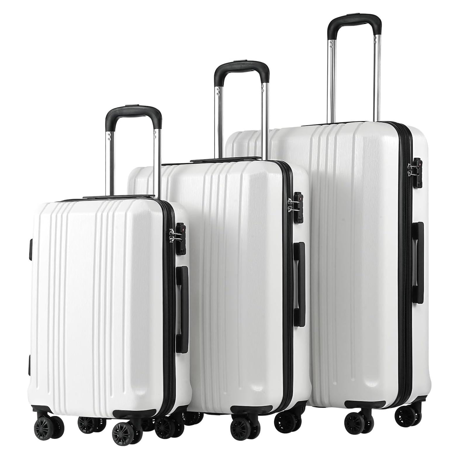 Conjunto de Equipaje Coolife 3 Piezas Maletas Duras 20/24/28"