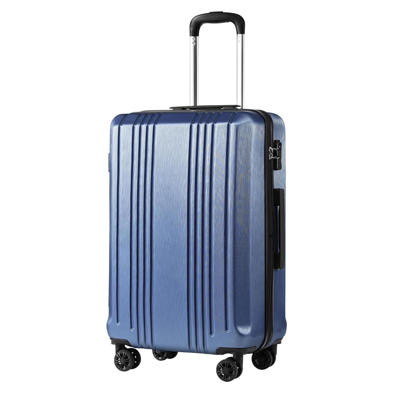 Maleta Coolife 24" Dura con Cerradura TSA Azul Hielo