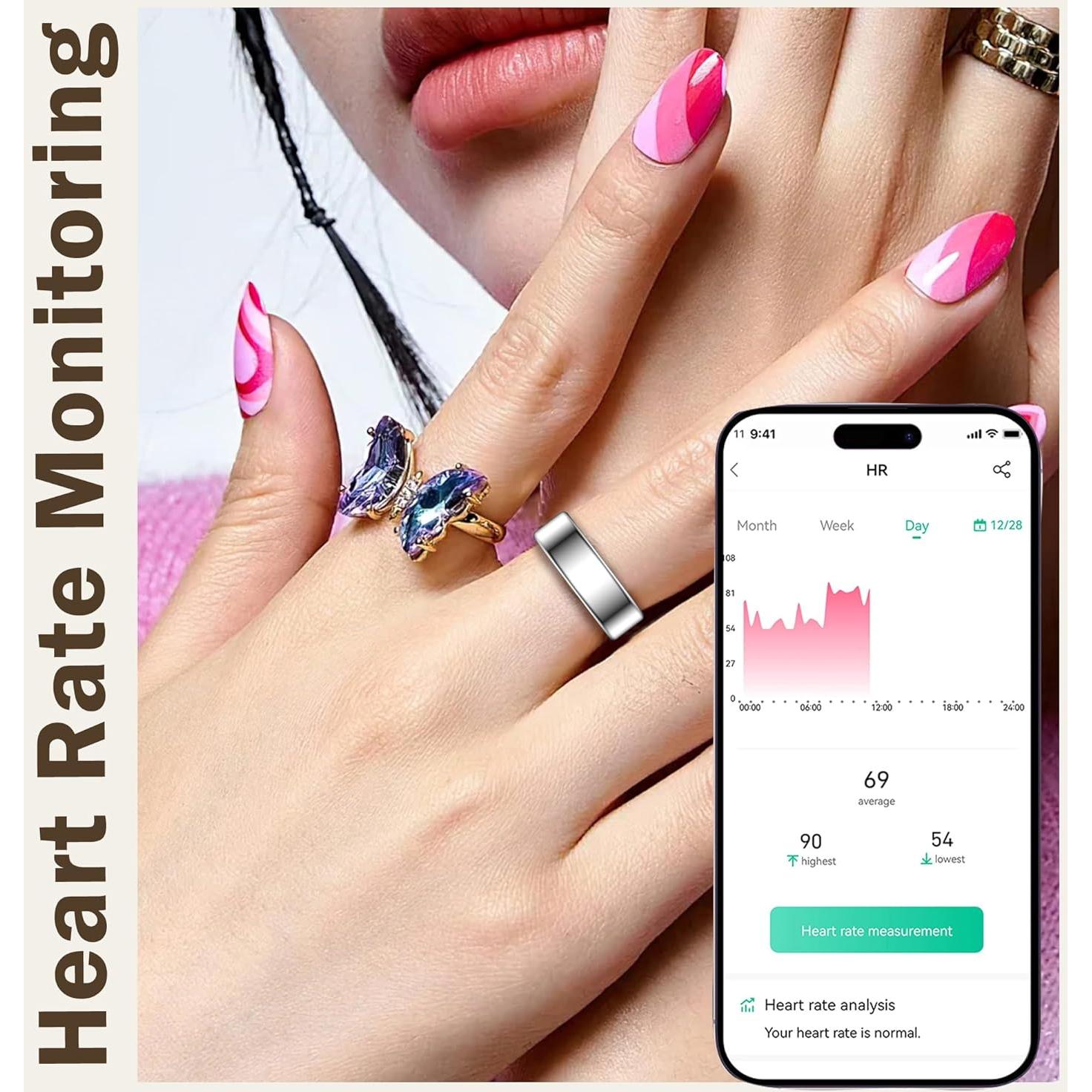 Anillo Inteligente de Salud CNBRO JYSR300FSSEC - Monitoreo Cardíaco y Sueño