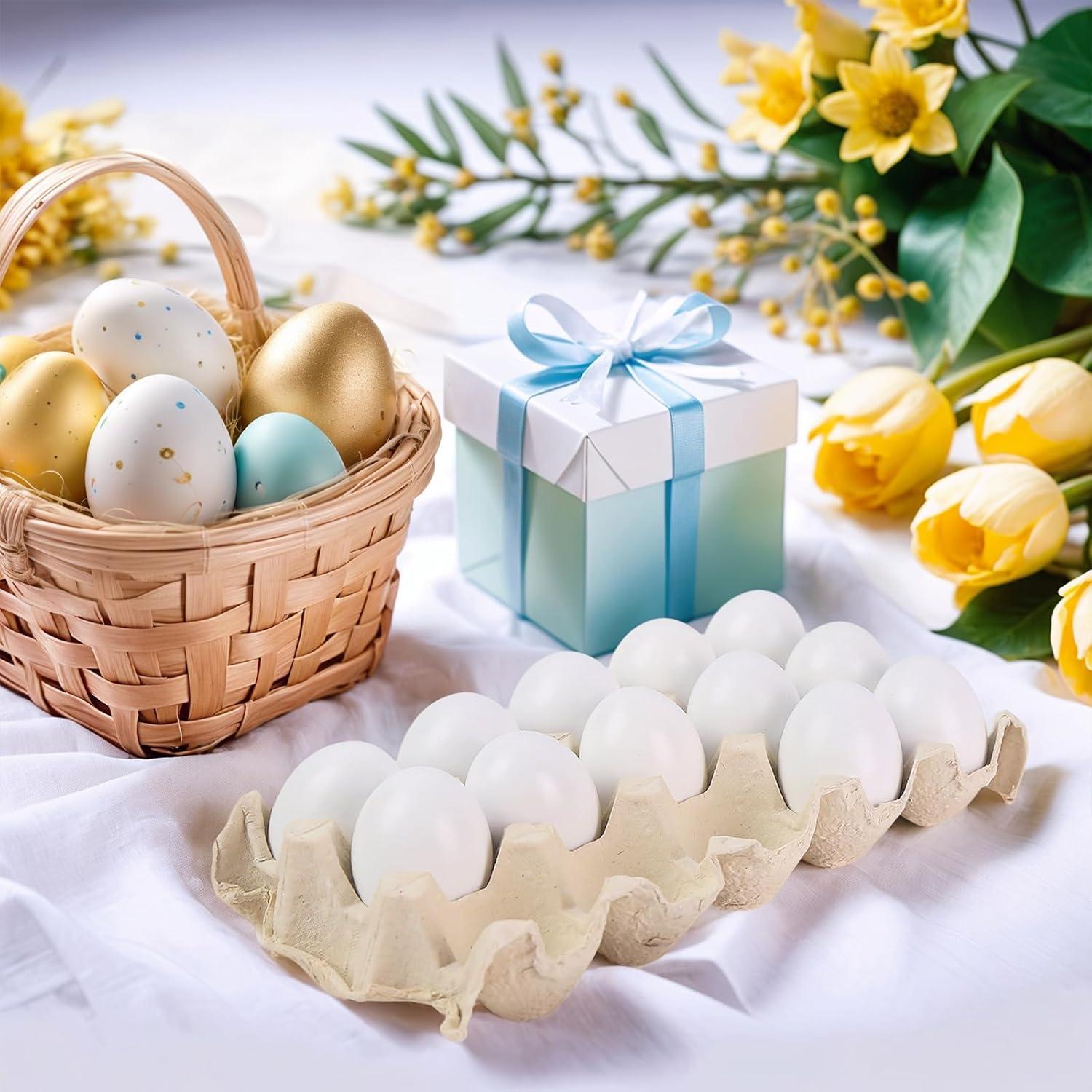 Huevos de Pascua de Madera SALLYFASHION 15 PCS para Pintar