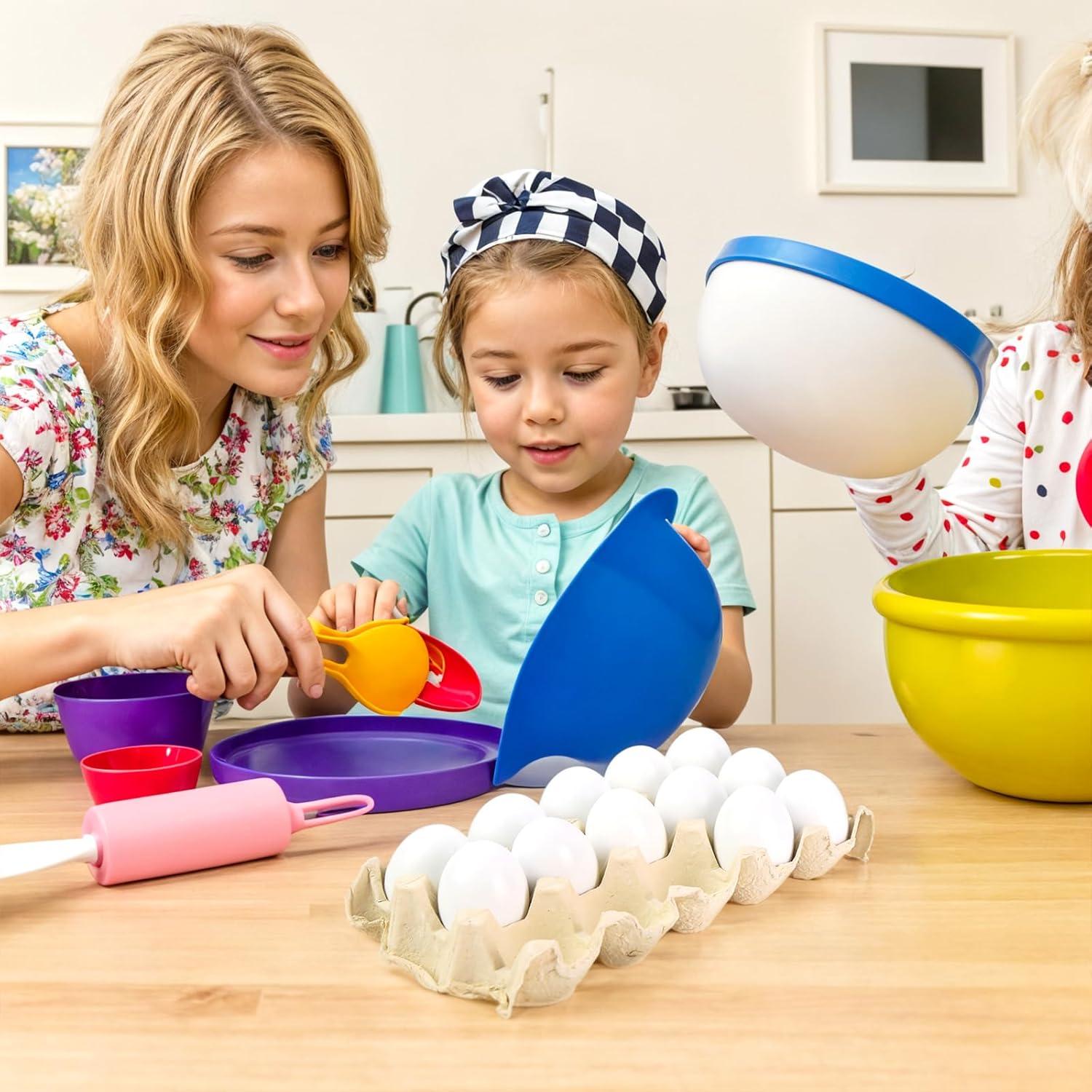 Huevos de Pascua de Madera SALLYFASHION 15 PCS para Pintar