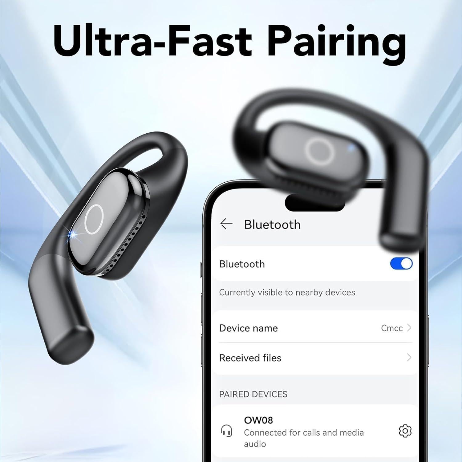 Auriculares Inalámbricos SKBA OW08 Bluetooth 5.4 Impermeables IPX7