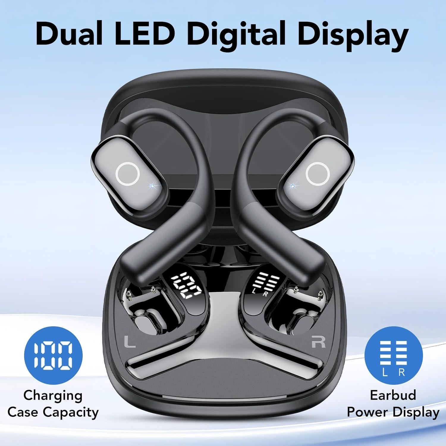 Auriculares Inalámbricos SKBA OW08 Bluetooth 5.4 Impermeables IPX7