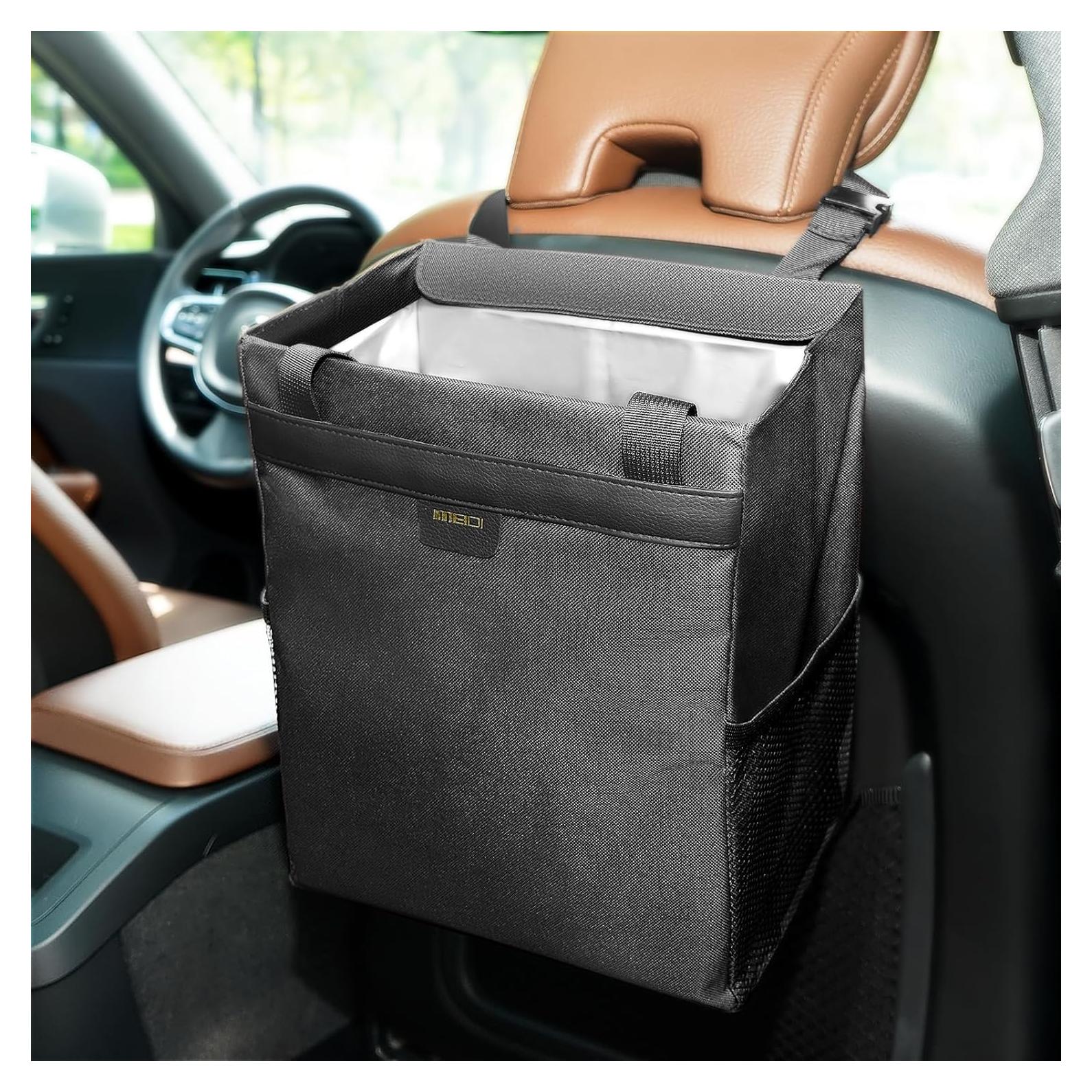 Basurero para Auto MEIDI VS-3016 Negro Impermeable Magnético