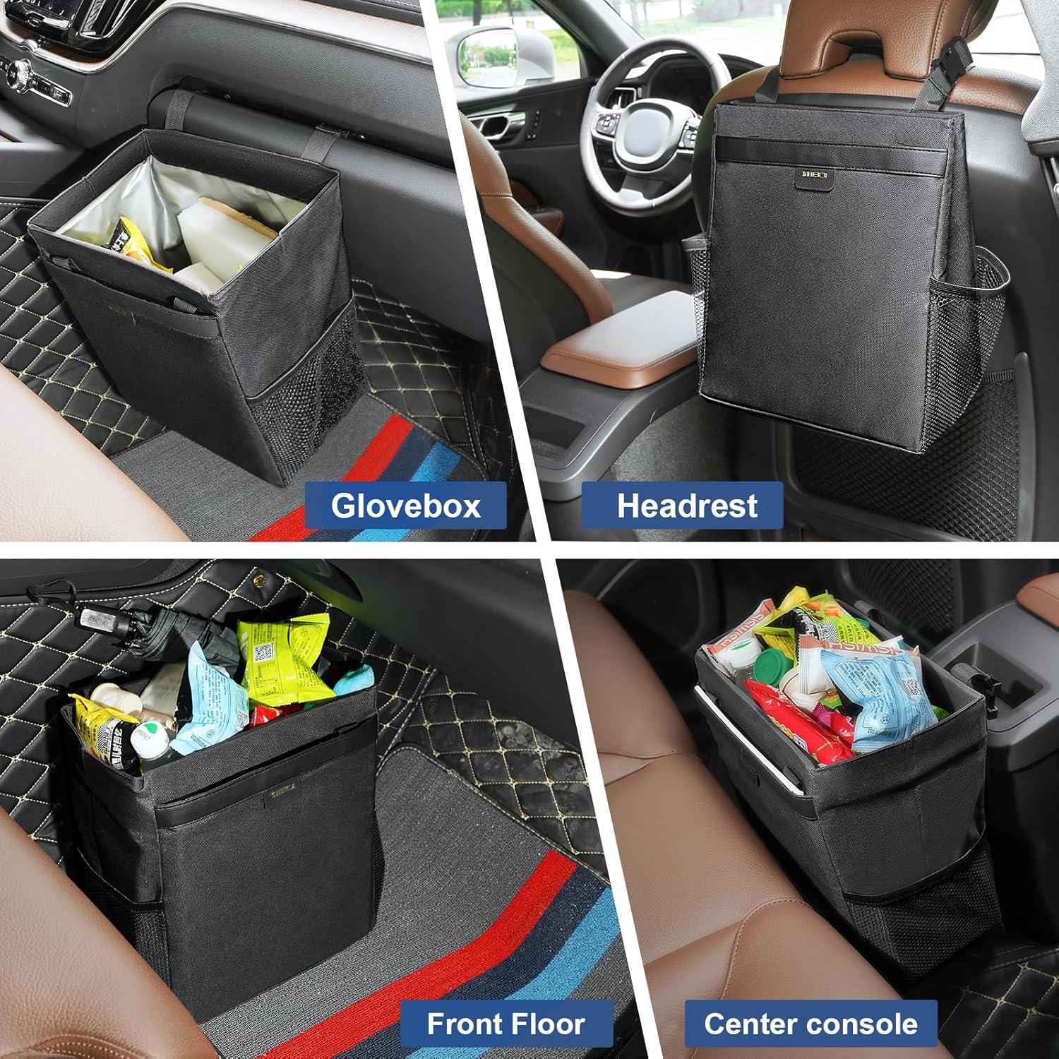 Basurero para Auto MEIDI VS-3016 Negro Impermeable Magnético