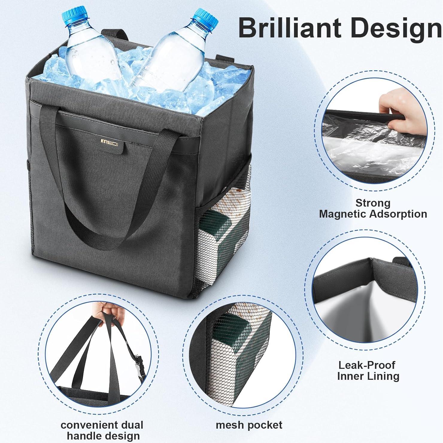 Basurero para Auto MEIDI VS-3016 Negro Impermeable Magnético