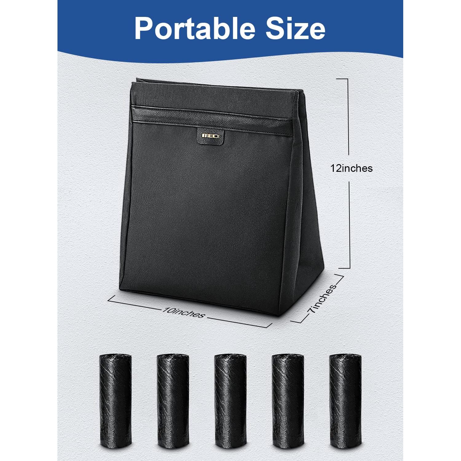 Basurero para Auto MEIDI VS-3016 Negro Impermeable Magnético