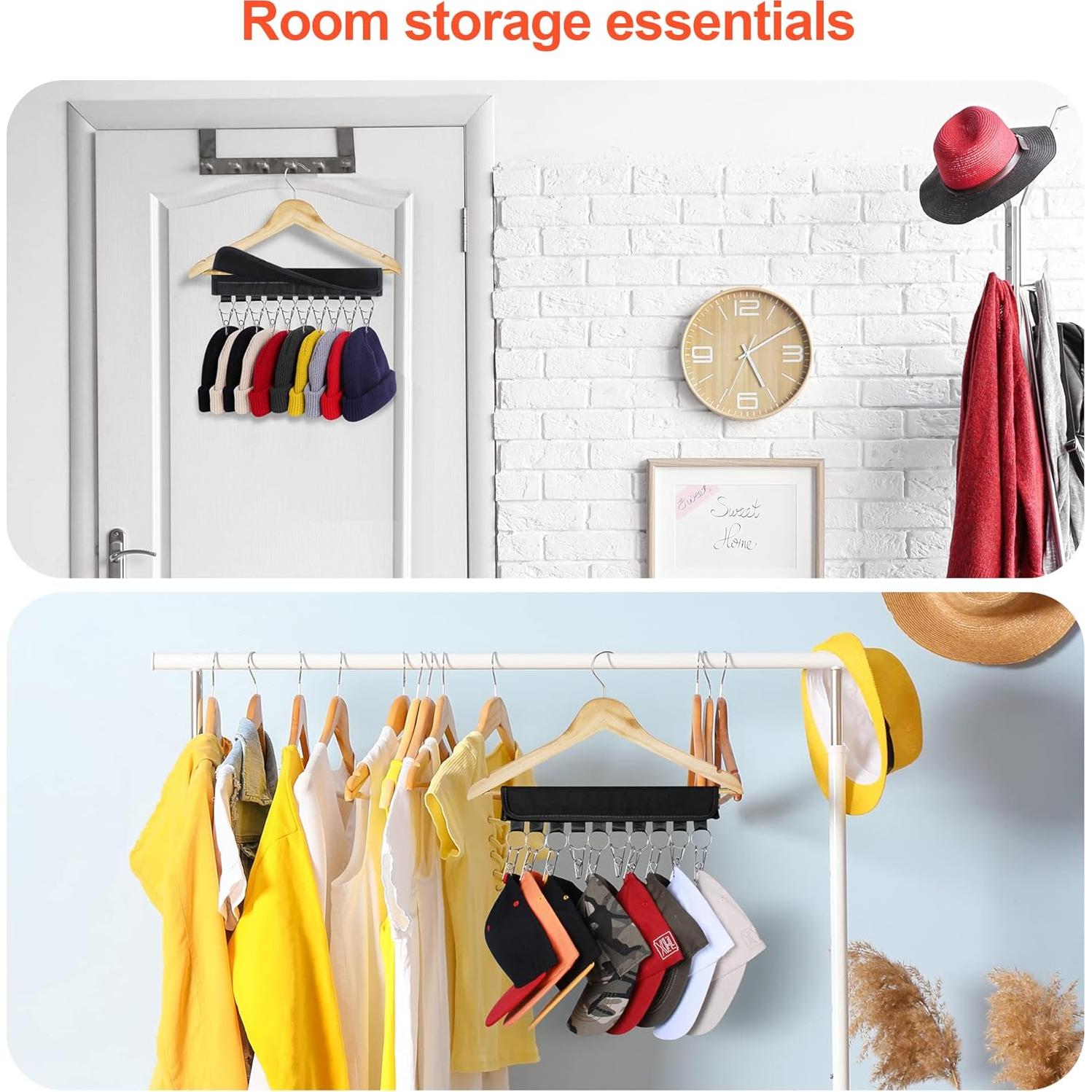 Soporte para Gorras de Béisbol Binboov 2 Pcs Clips Acero Inoxidable